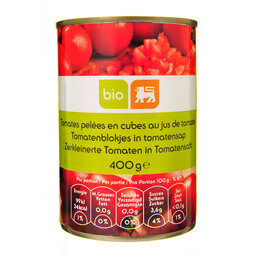 Tomates | Pelées | Cubed | Bio