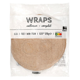 Wraps | Volkoren | 6ST | Zonder lactose