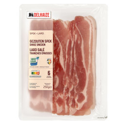 Lard salé | Tranches