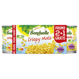 Maïs crispy 2+1 gratuit