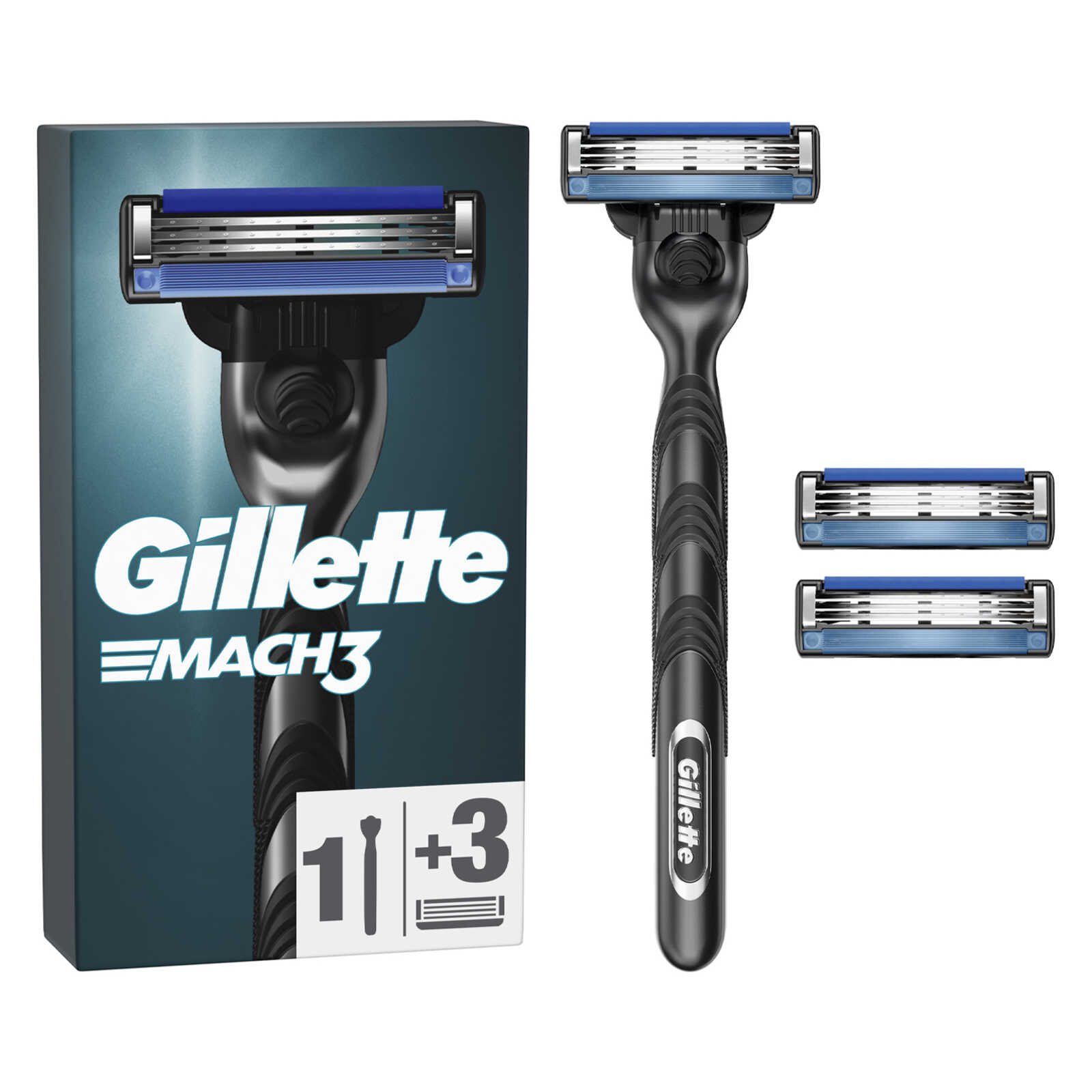 Gillette Scheerapparaat | Mach 3 | Base | 3 up