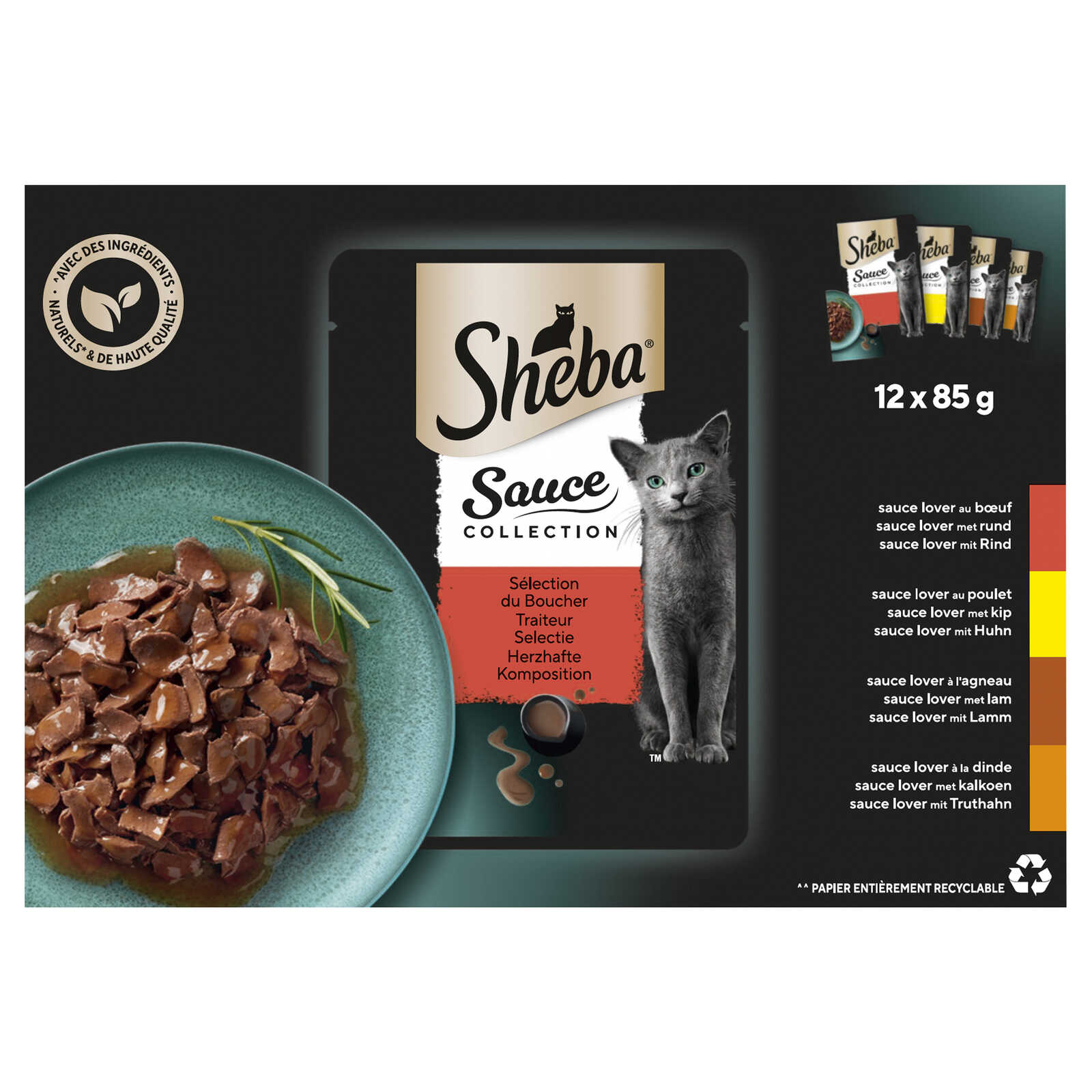 Sheba Kattenvoeding | Saus | Vlees Mix