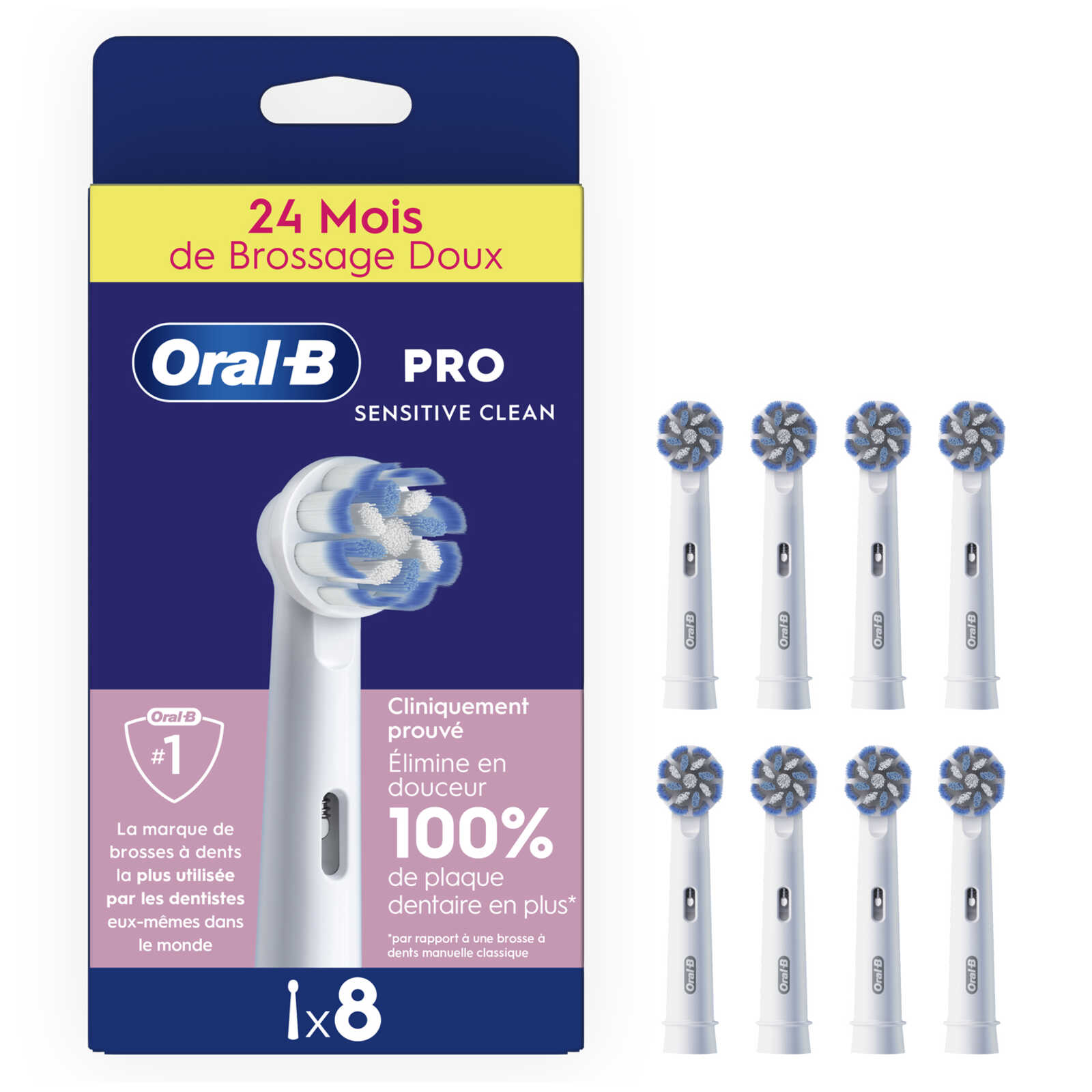 Oral-B 8 opzetborstels | Sensitive clean