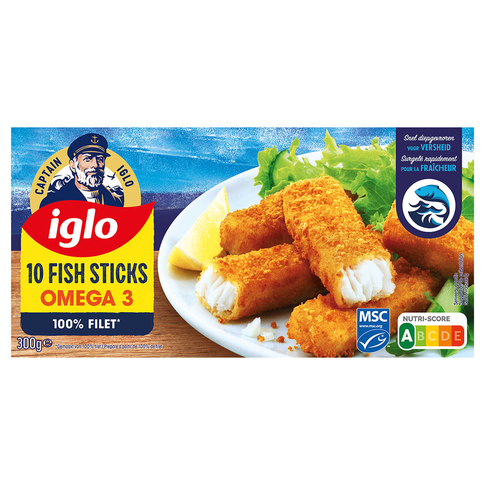Iglo Fish Sticks Omega 3 | 10 stuks
