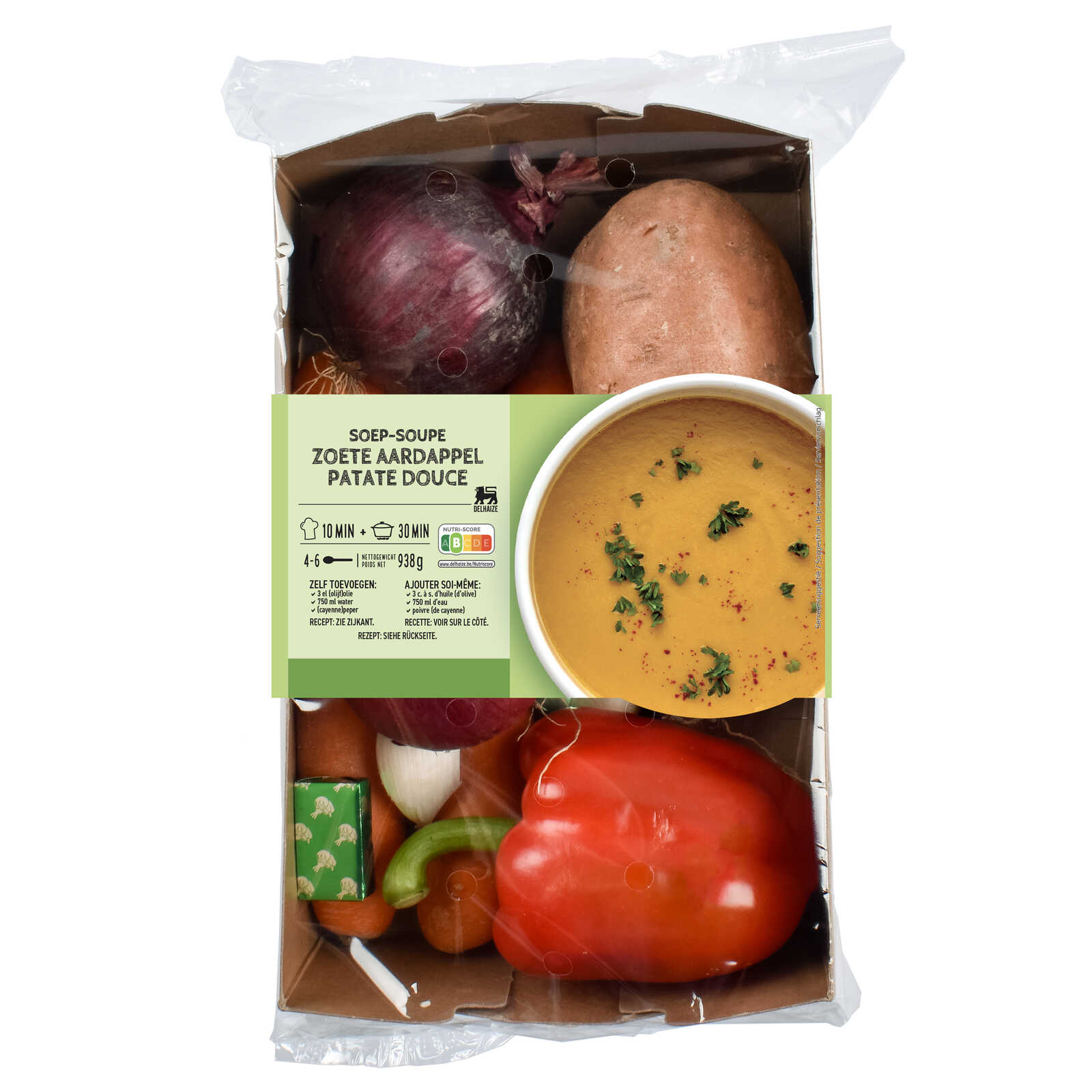 Delhaize Maaltijdbox | Zoete aardappelsoep