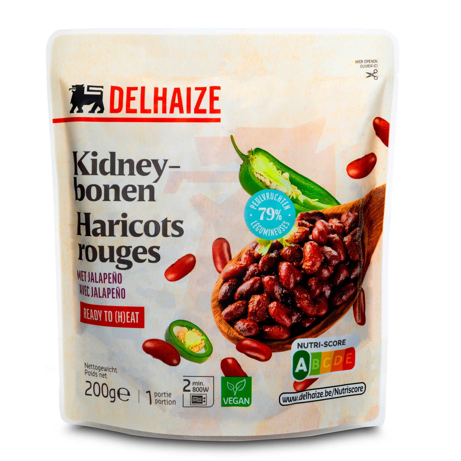 Delhaize Rode Bonen Jalapeno | Limoen| Ready to Heat
