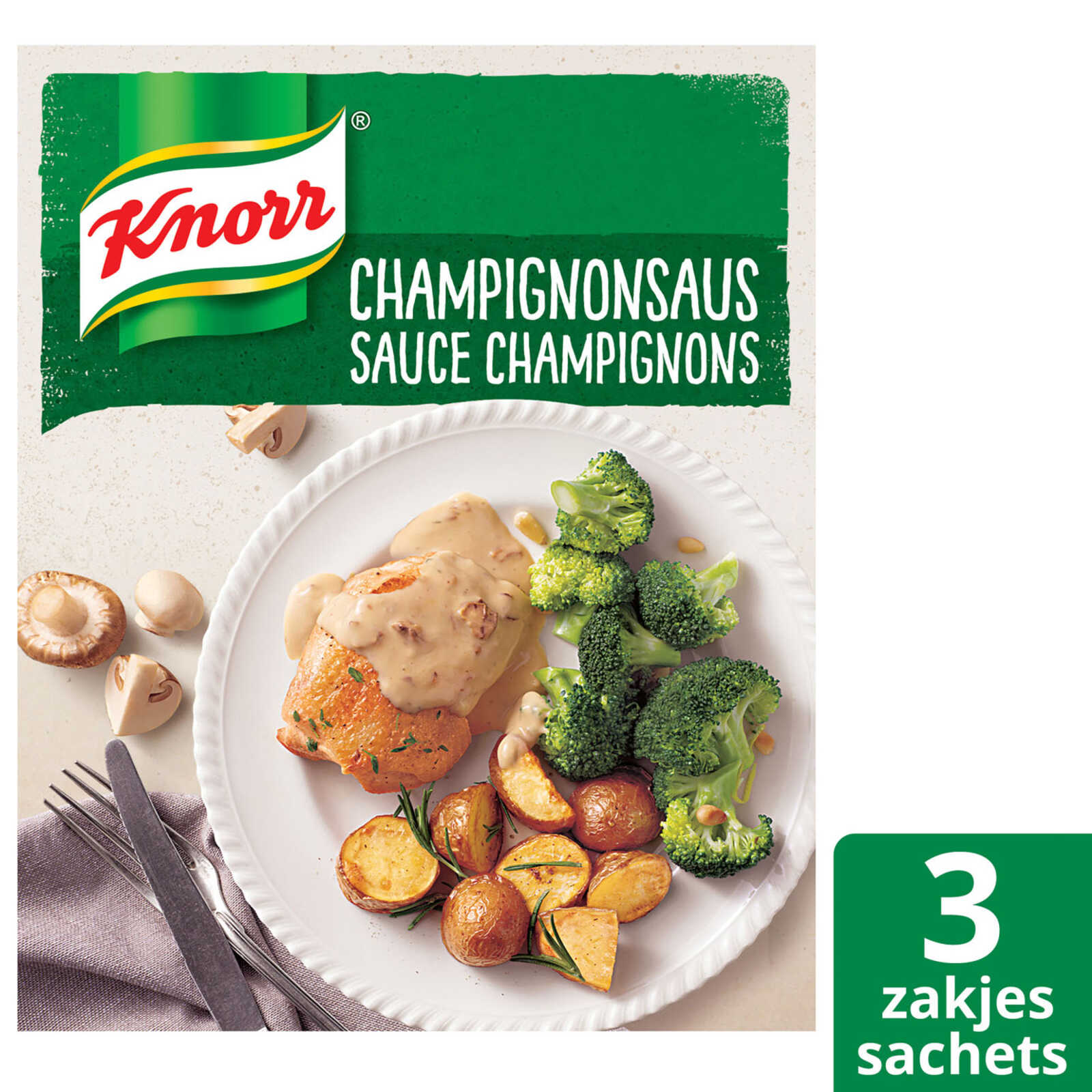 Knorr Droge sauzen | Champignon | 3x40 g
