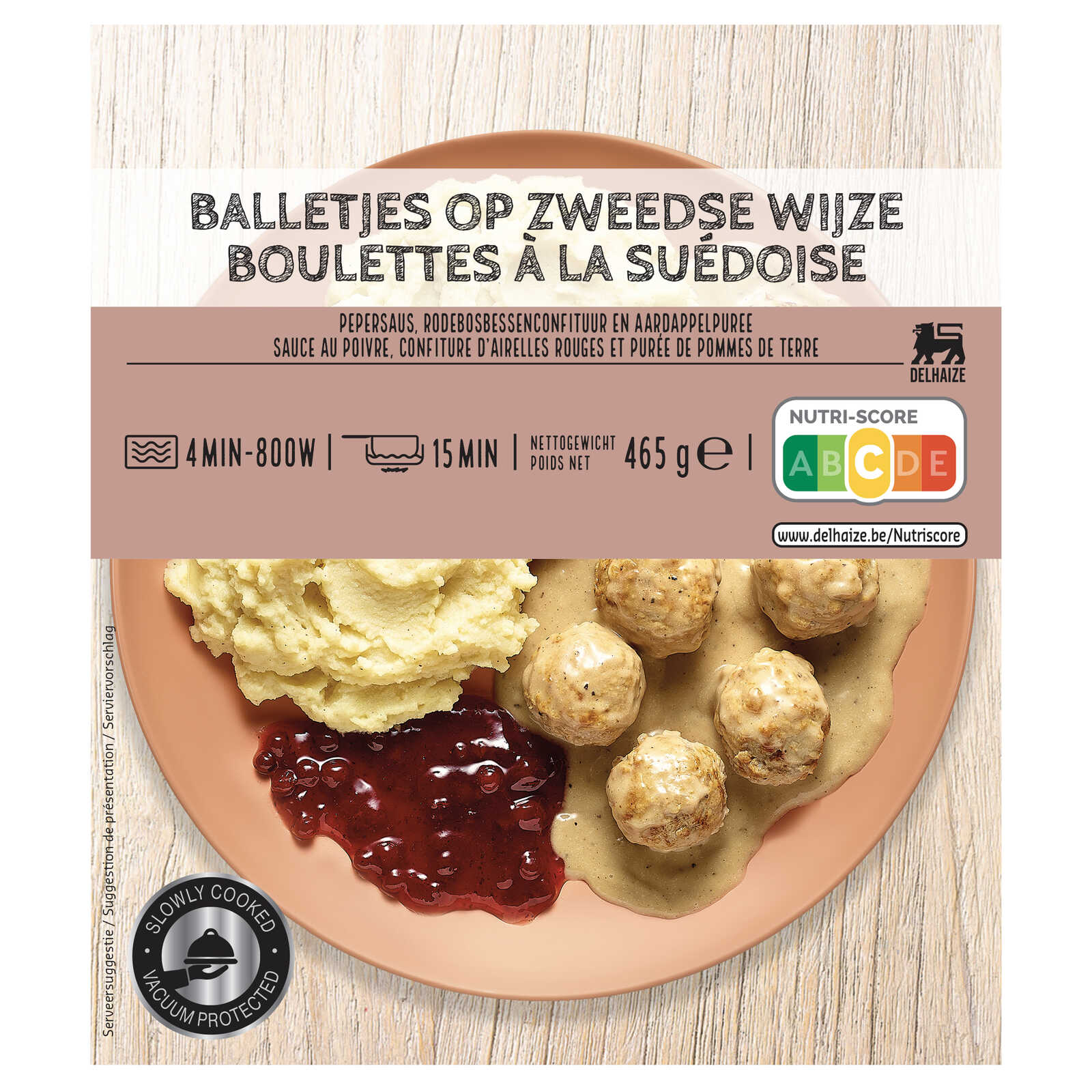 Delhaize Balletjes | Zweedse | Peperroomsaus