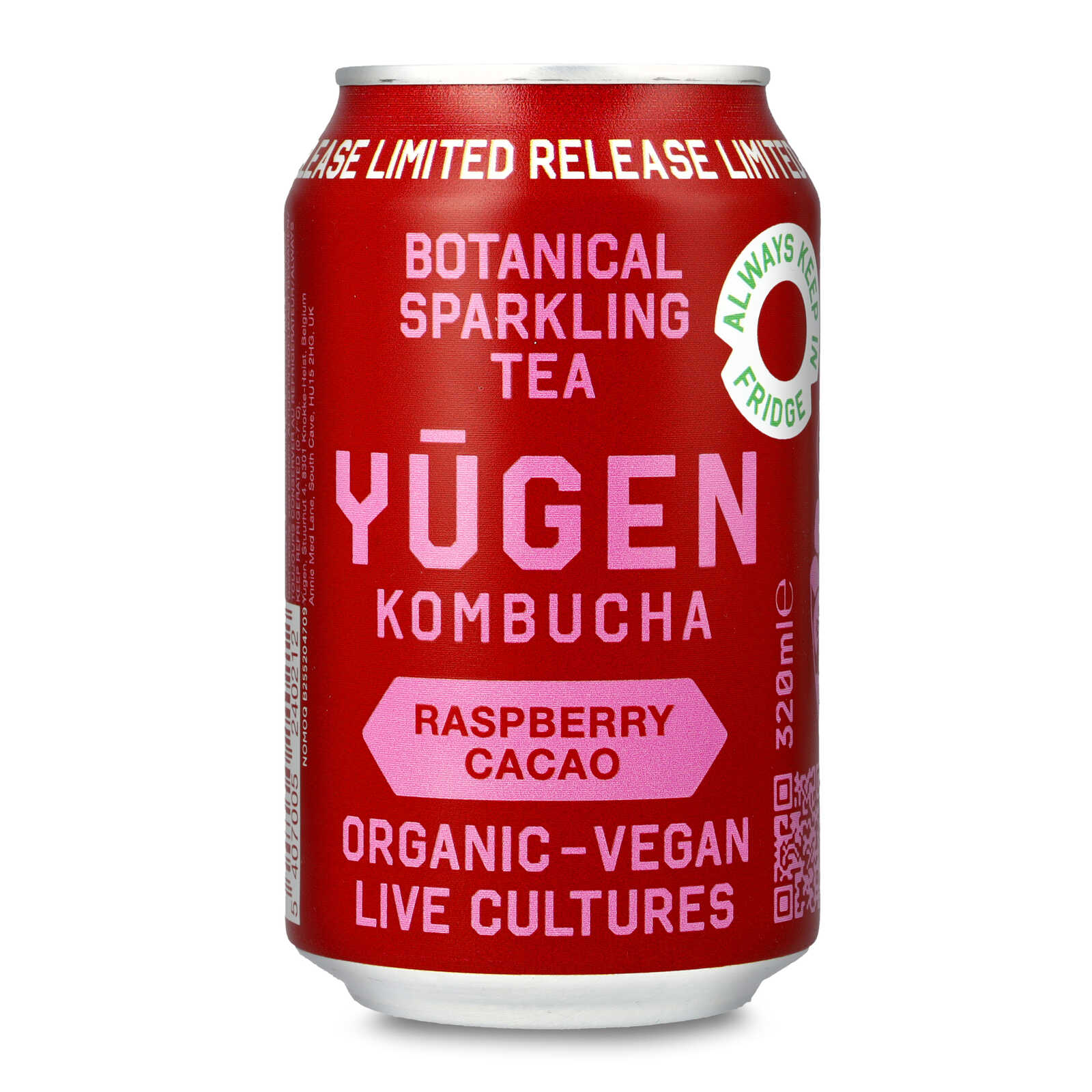 Yugen Kombucha | Raw | Framboos Cacao | Bio