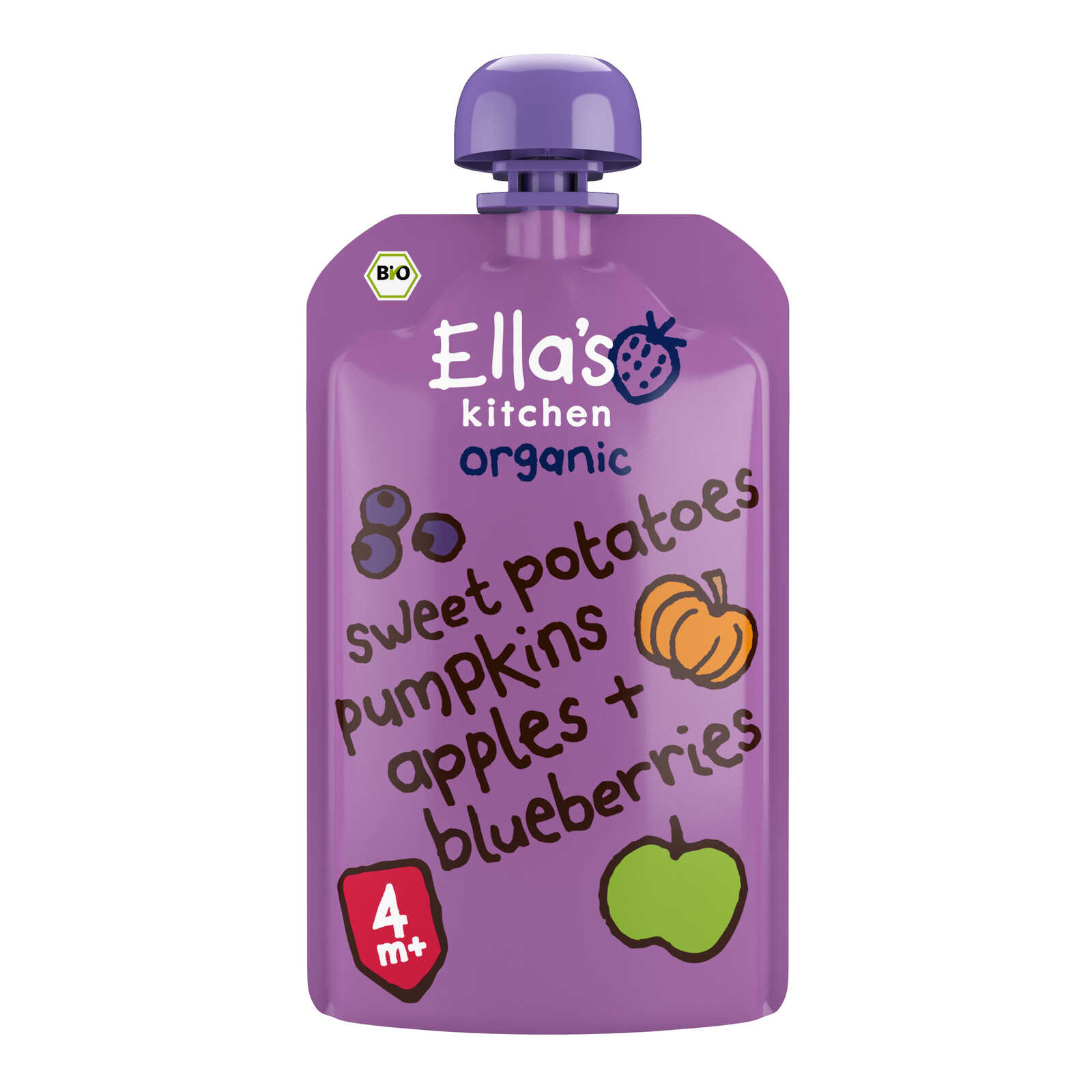 Ella's Kitchen Knijpzakje | Pompoen Appel Bosbes | 4M | Bio
