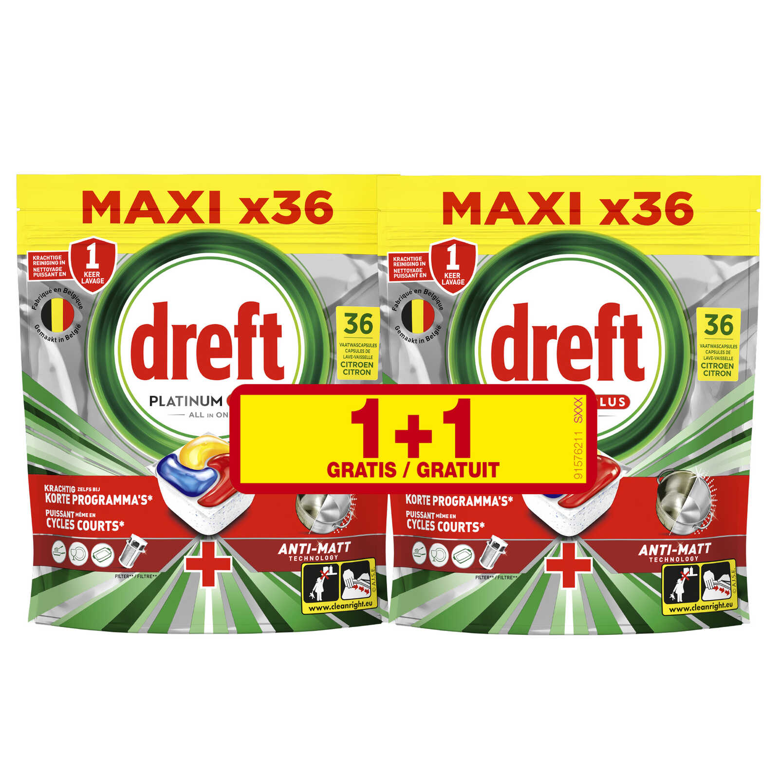 Dreft All In One | Capsules | Citroen | 1+1