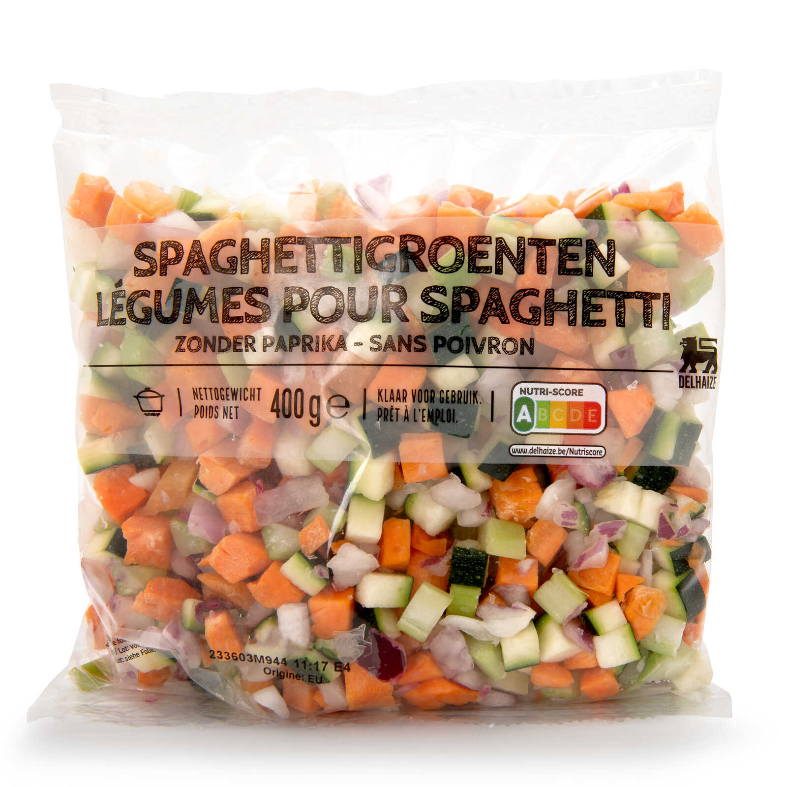 Delhaize Spaghettigroenten | Zonder paprika