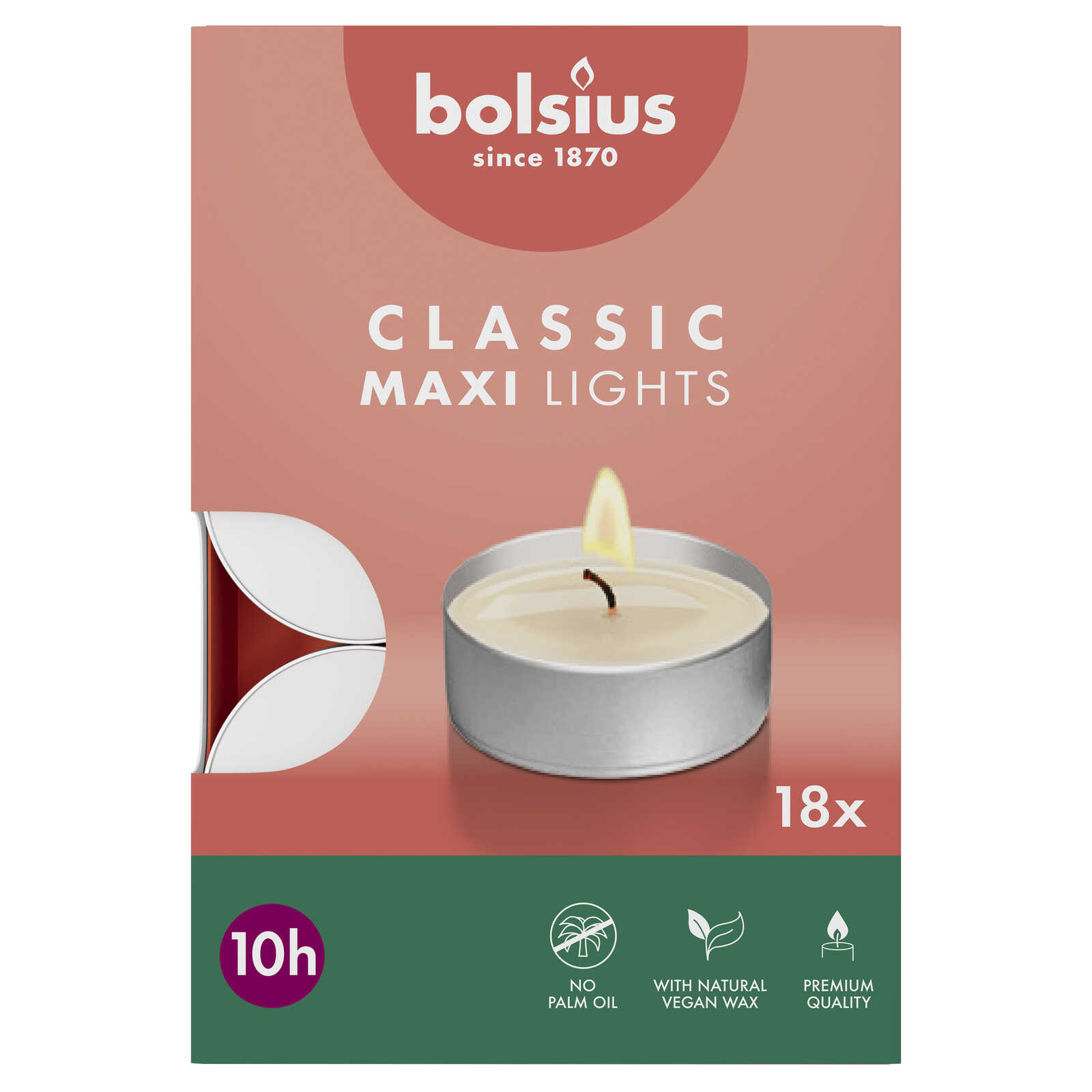 Bolsius 18ct | Maxilichten | 10u | Box