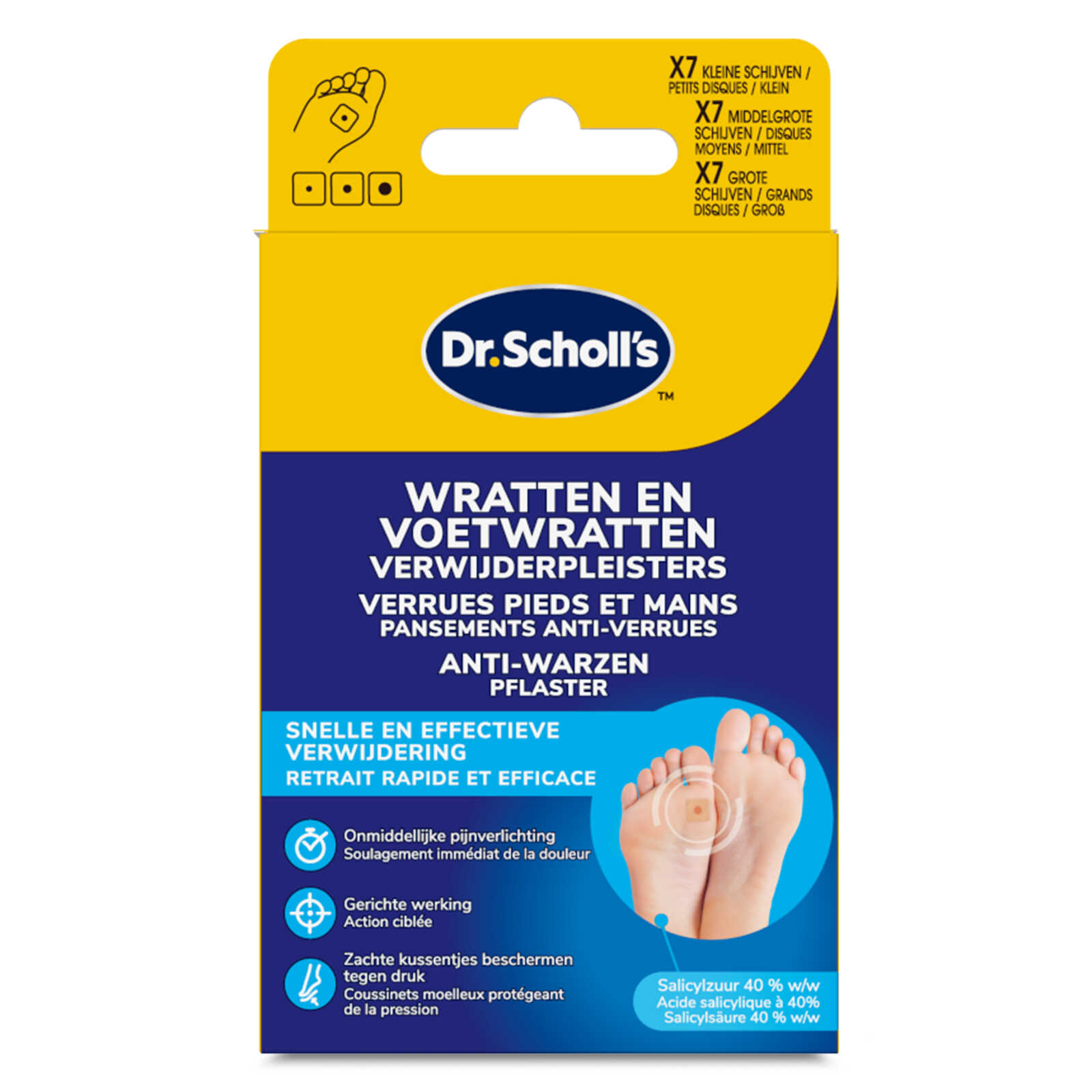 Scholl Wratten verwijderpleisters