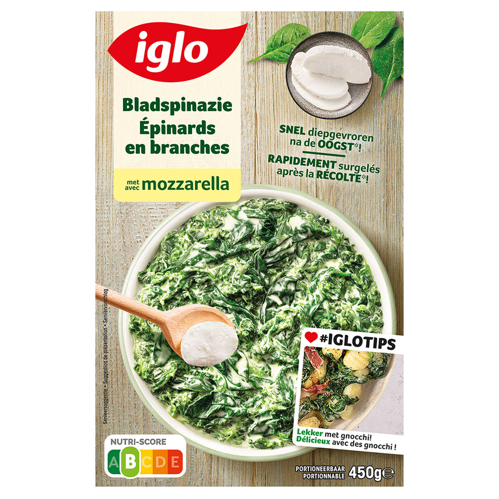 Iglo Bladspinazie | Mozzarella