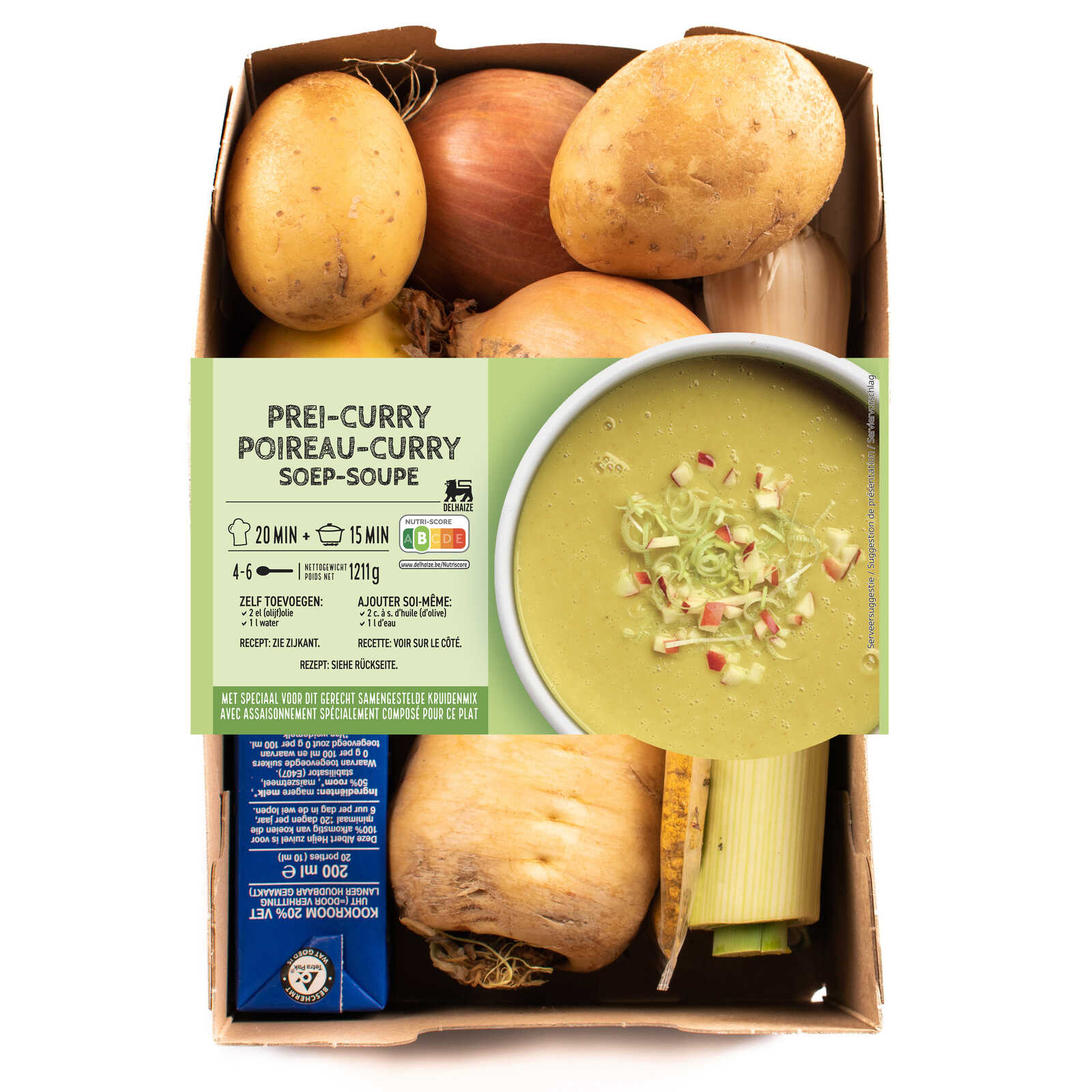 Delhaize Maaltijdbox | Prei currysoep