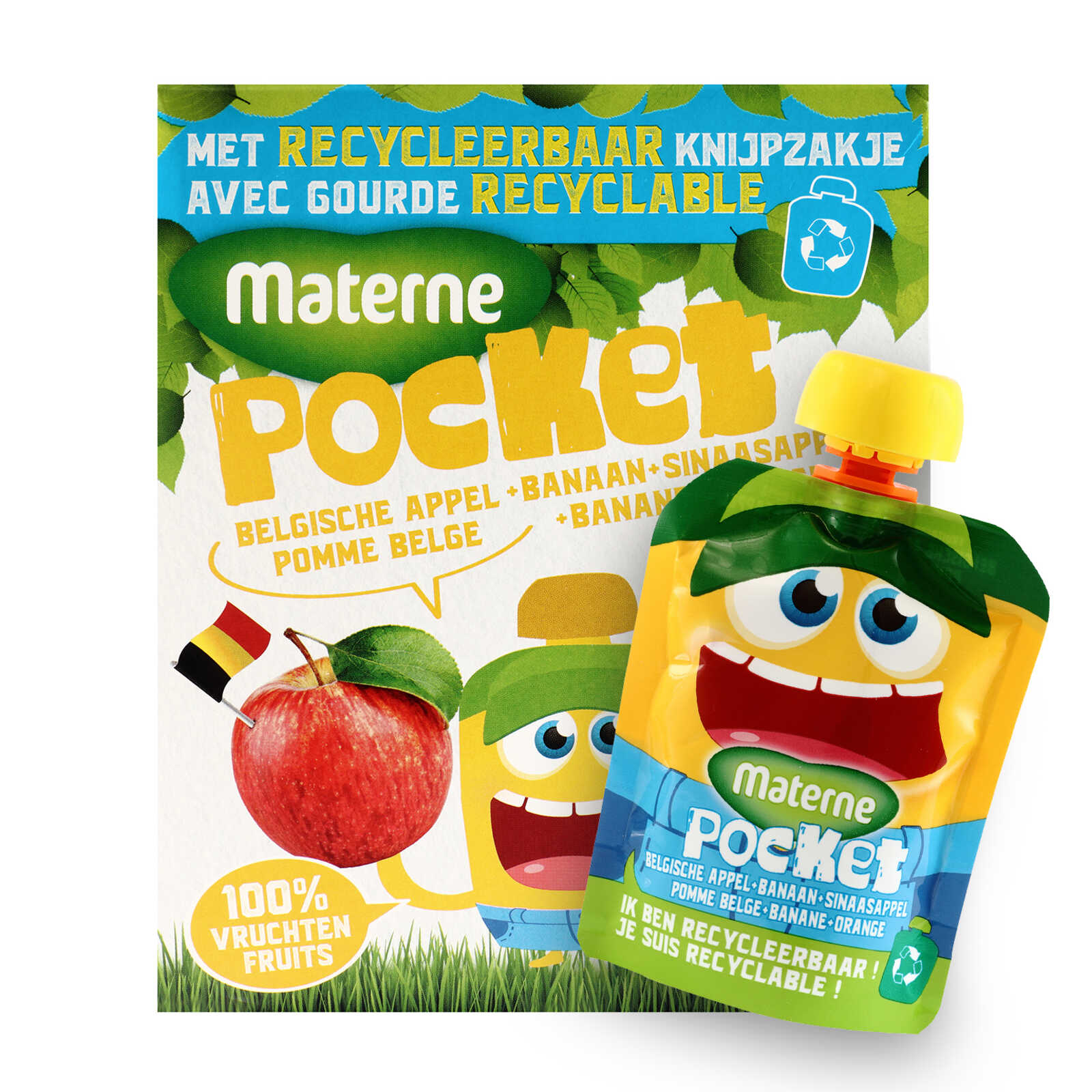 Materne Compote | Appels | Banaan | Sinaasappel