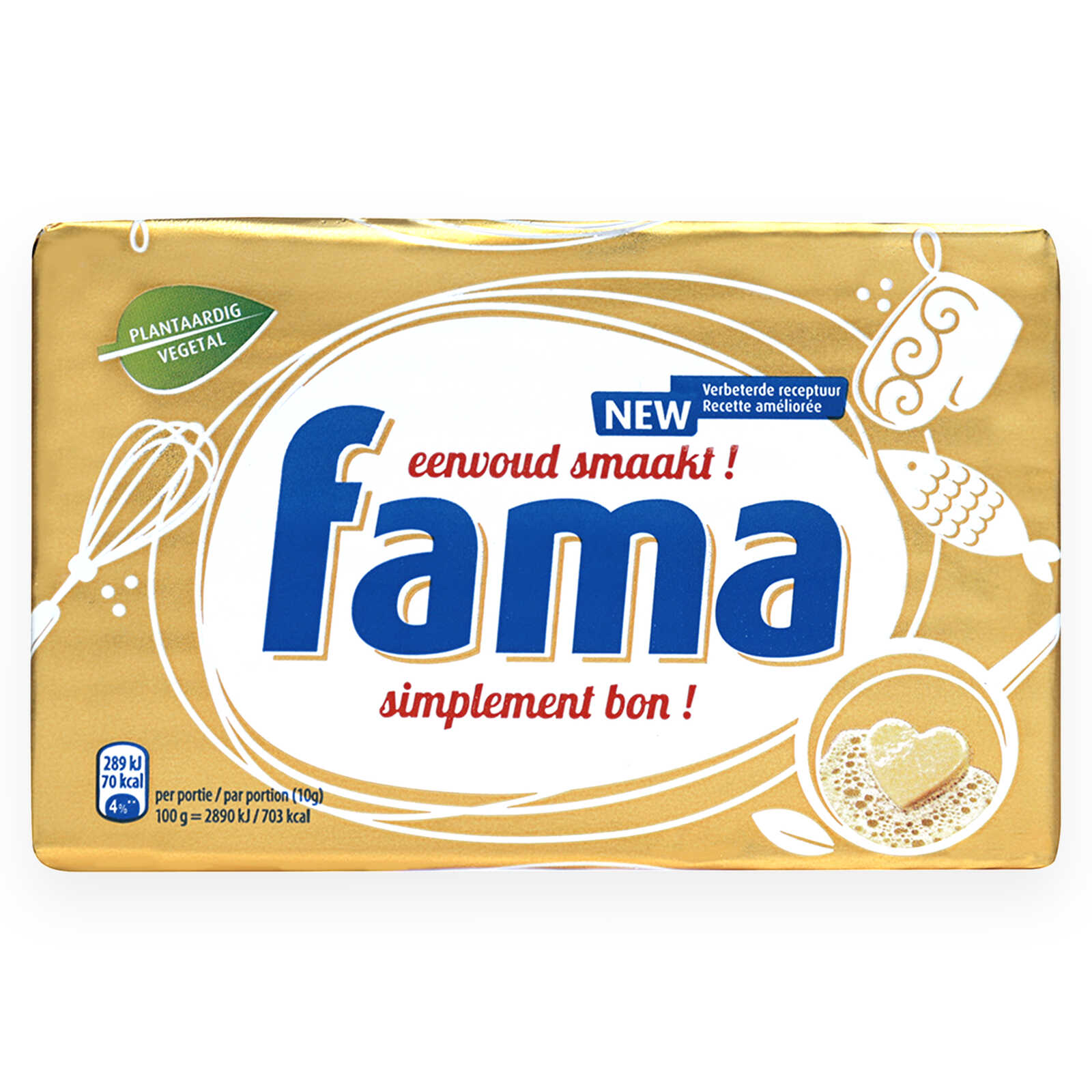 Fama Margarine | Voor koken en braden | 78 % V.G.