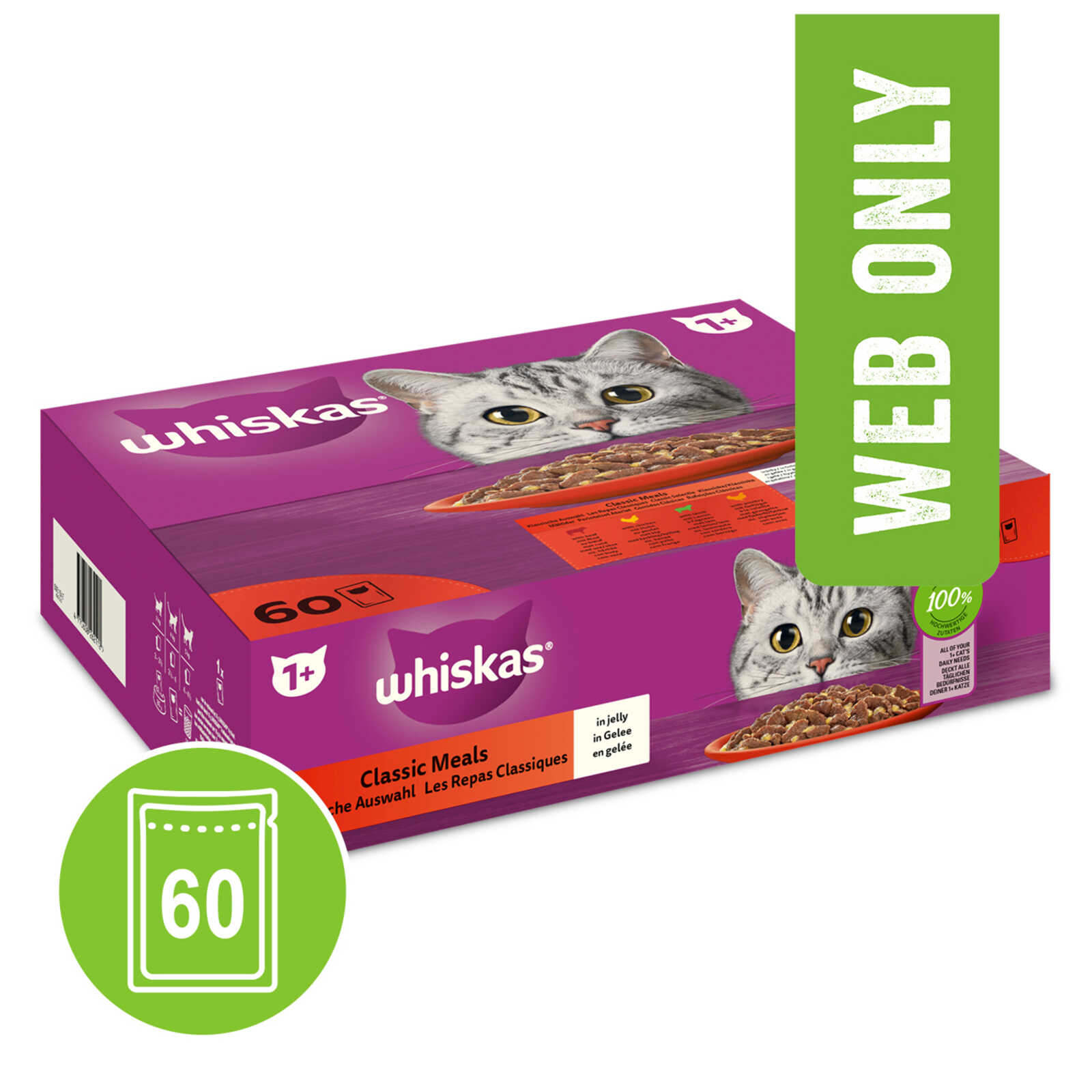 Whiskas Kattenvoeding | Gelei | Mix vlees