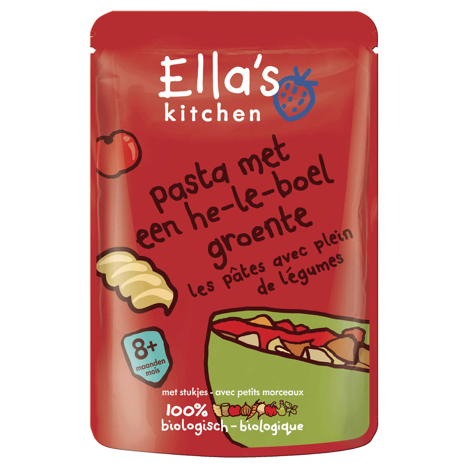 Ella's Kitchen Maaltijd | Pasta met Groenten | 8M | Bio