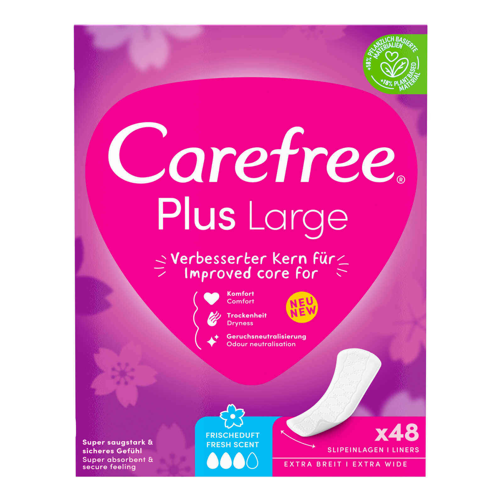 Carefree Inlegkruisjes | Plus | Large | Fresh