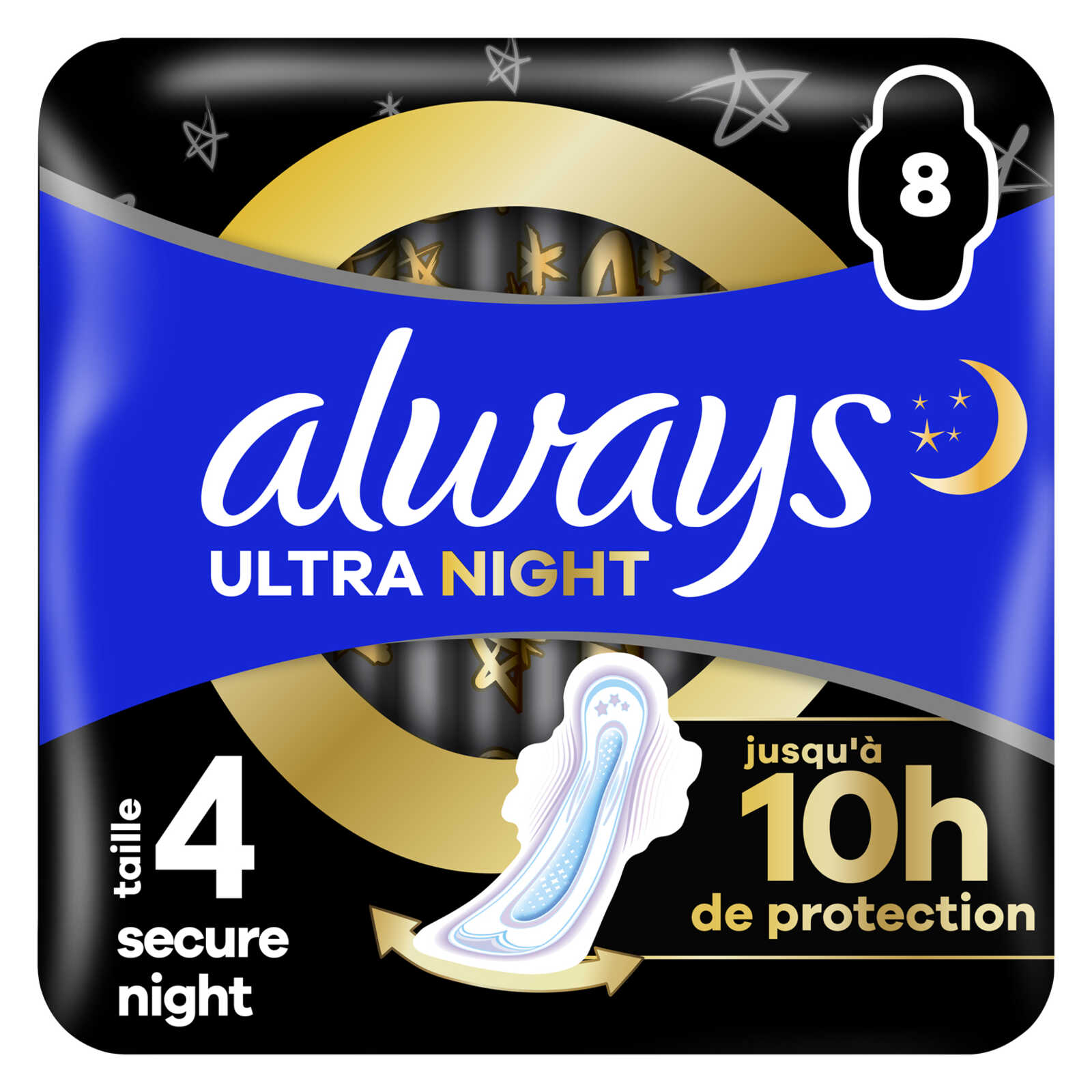 Always Maandverbanden | Secure Nacht | Met Vleugel