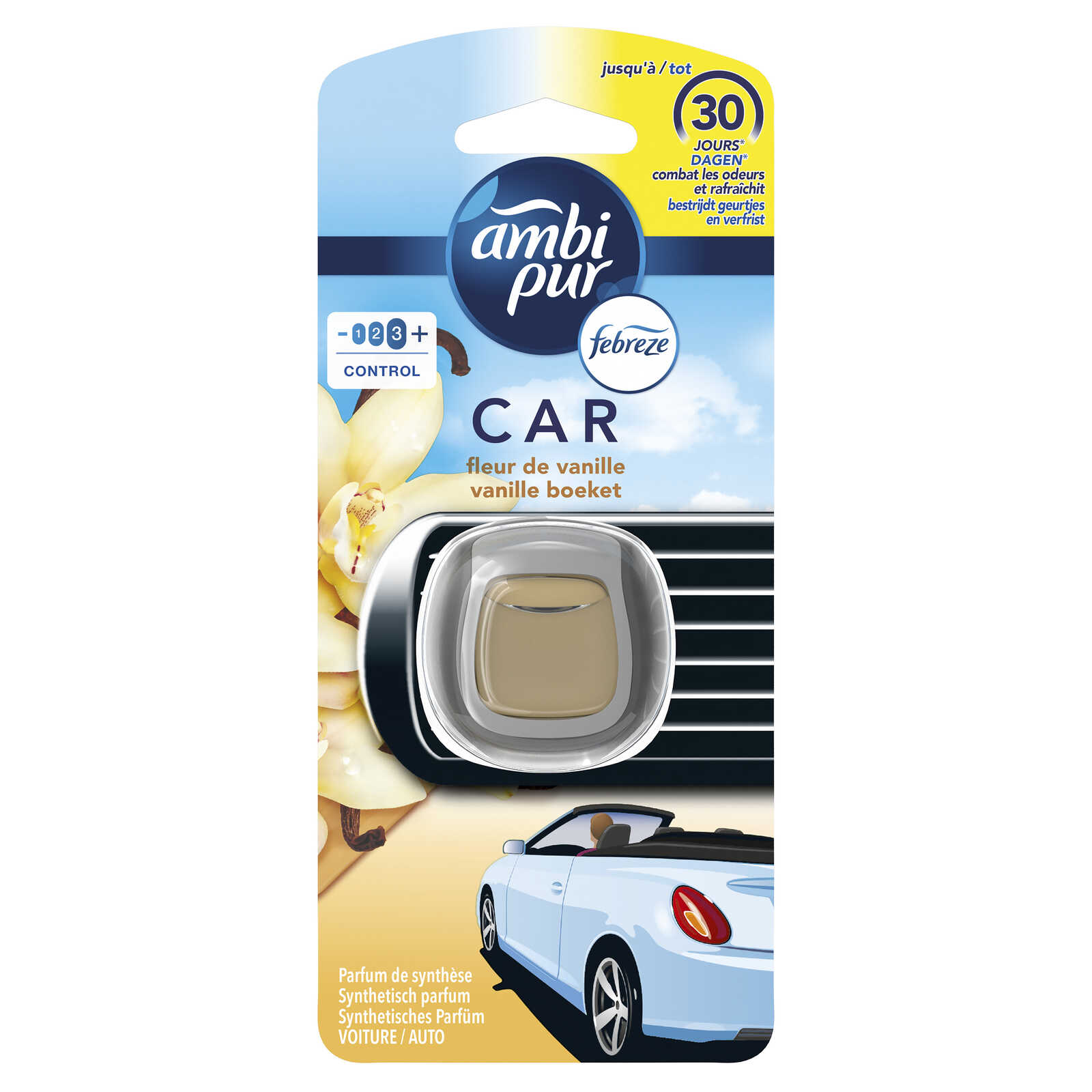Ambi Pur Car Clip | Vanilla | 2ml