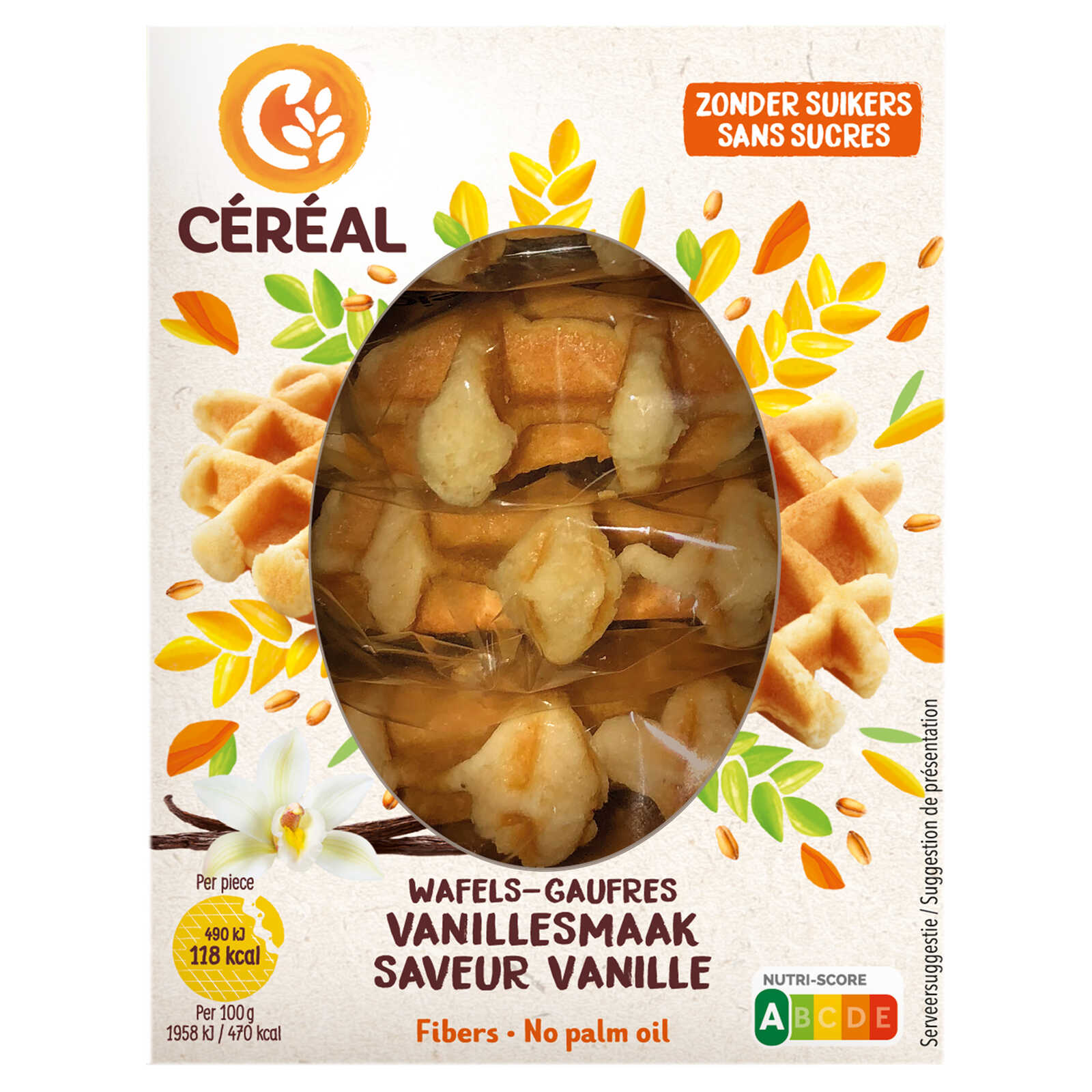 Céréal Wafels | Vanillesmaak