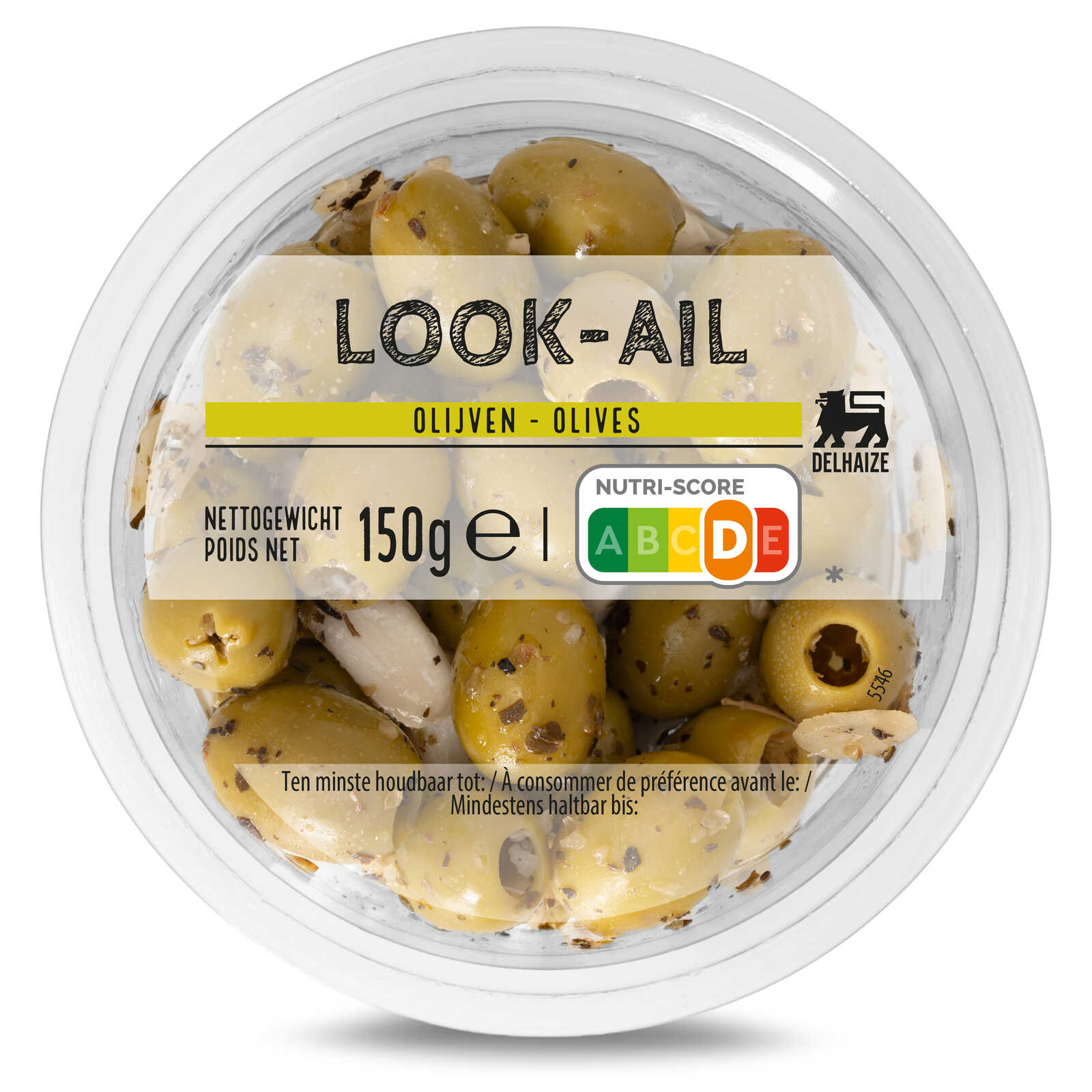 Delhaize Olijven met look