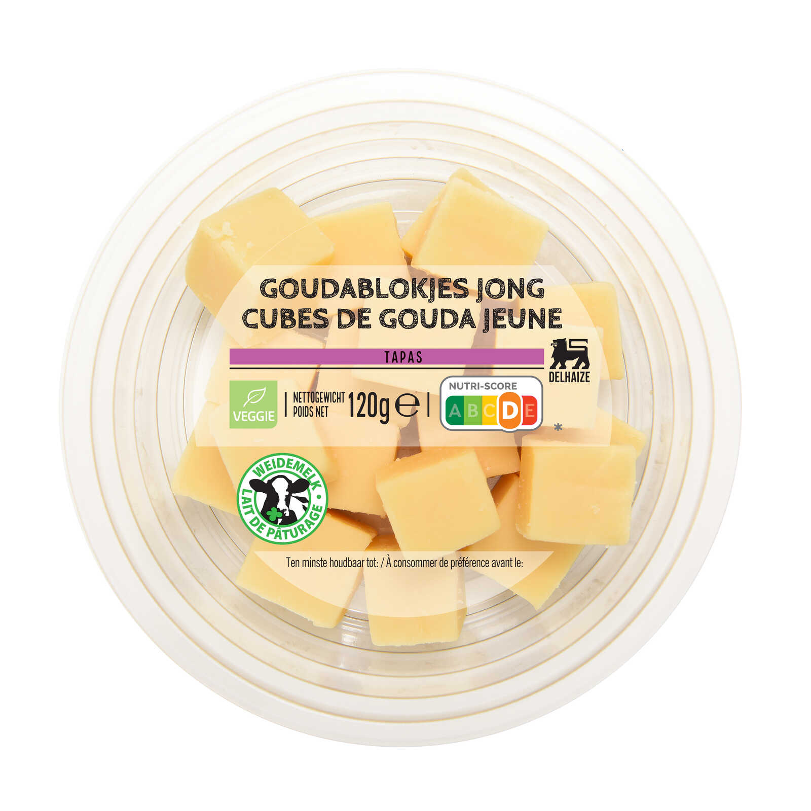 Delhaize Gouda | Kaasblokjes | Jong