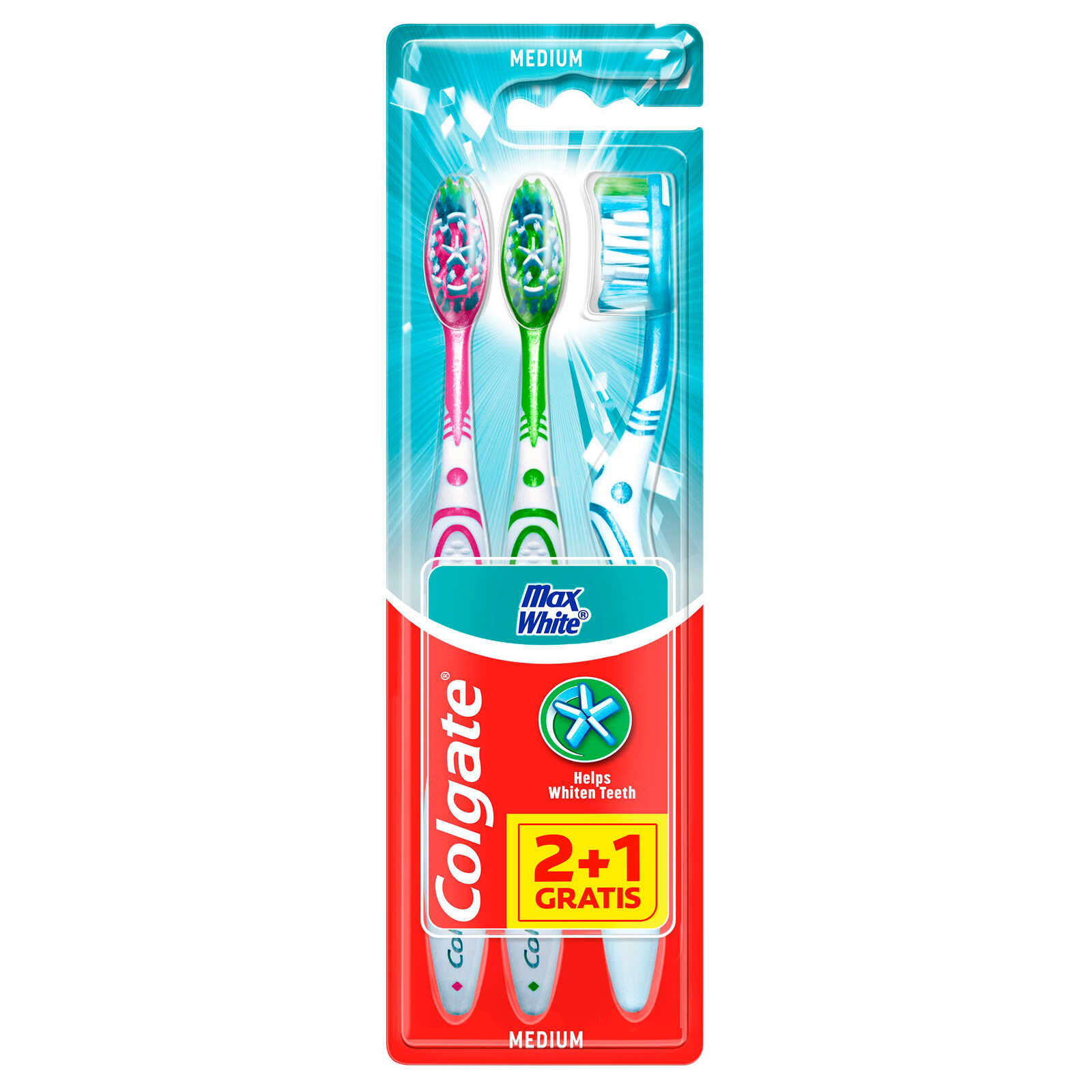 Colgate Tandenborstel | Max white one | medium | 2+1