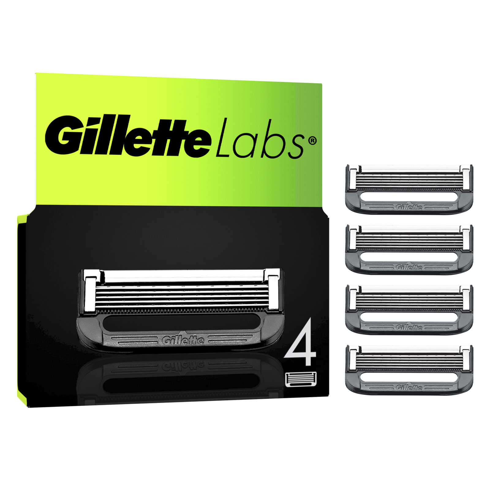 Gillette Labs | Exfoliërend |Navulmesjes | 4st