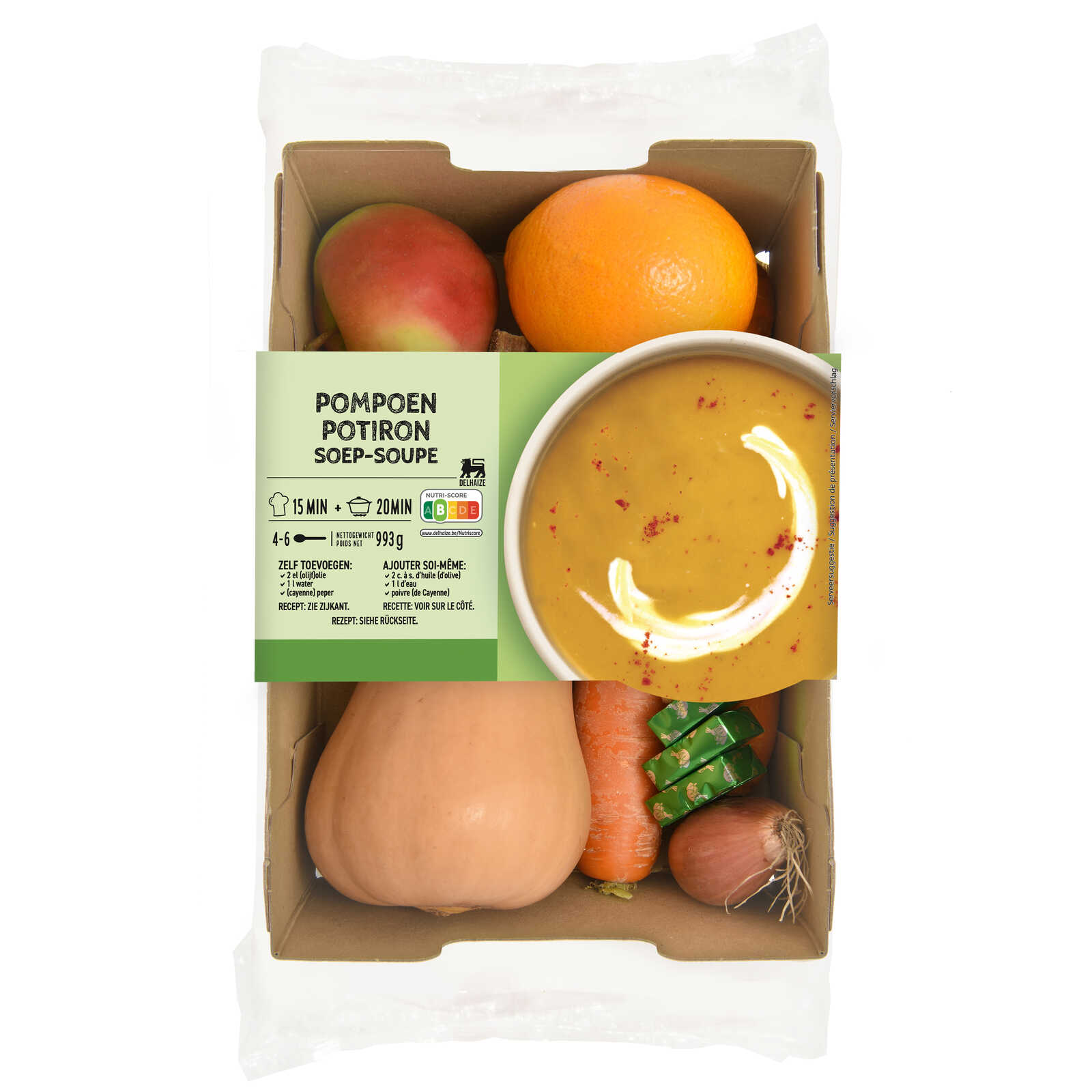 Delhaize Maaltijdbox | Pompoensoep