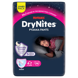 Nachtbroekjes | Meisje | Absorberend | 4-7 jaar