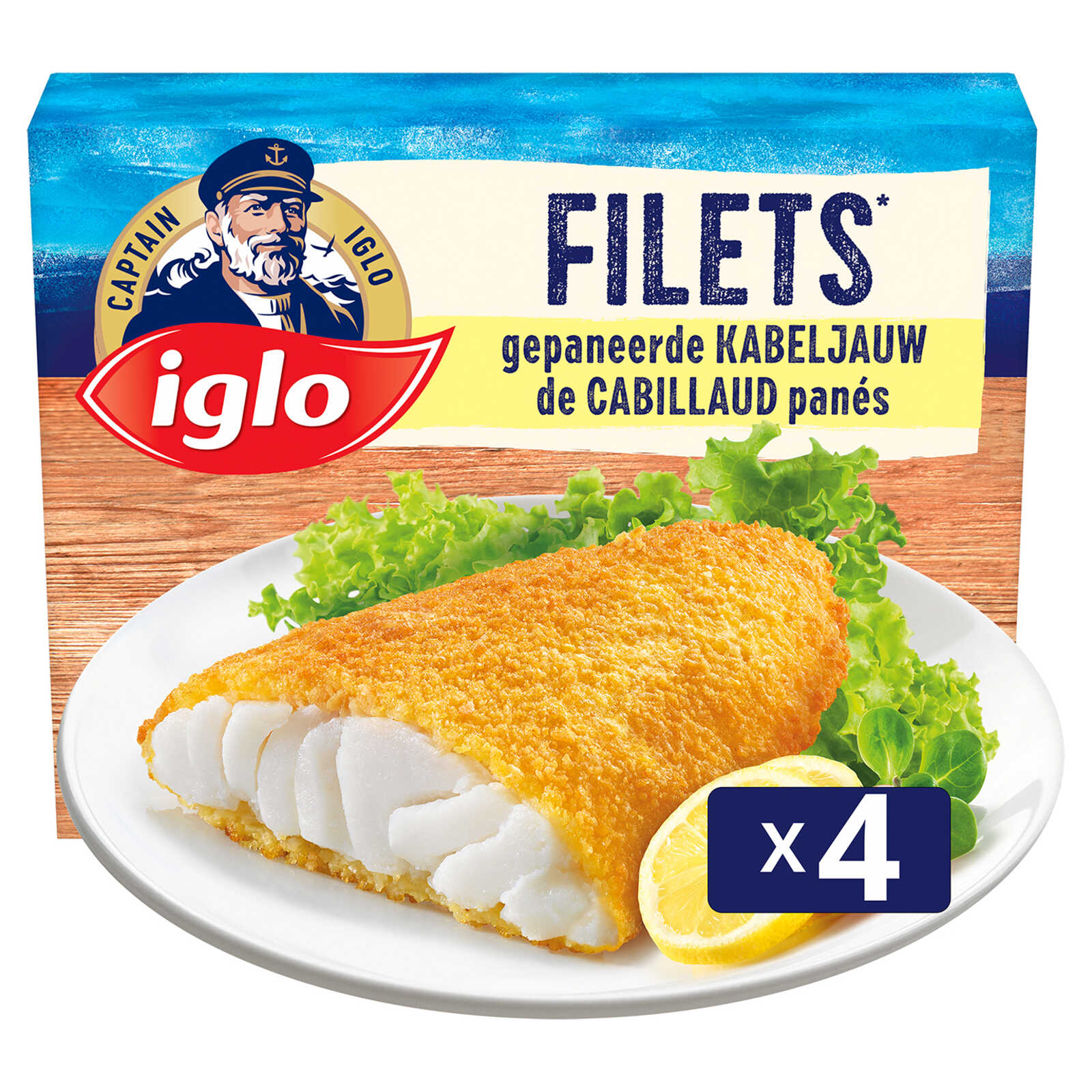 Iglo Gepaneerde Kabeljauwfilets | 4 stuks