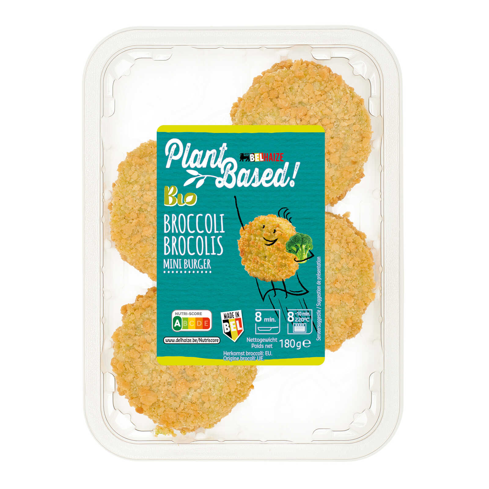 Delhaize Mini burger | Broccoli | Veggie | Bio