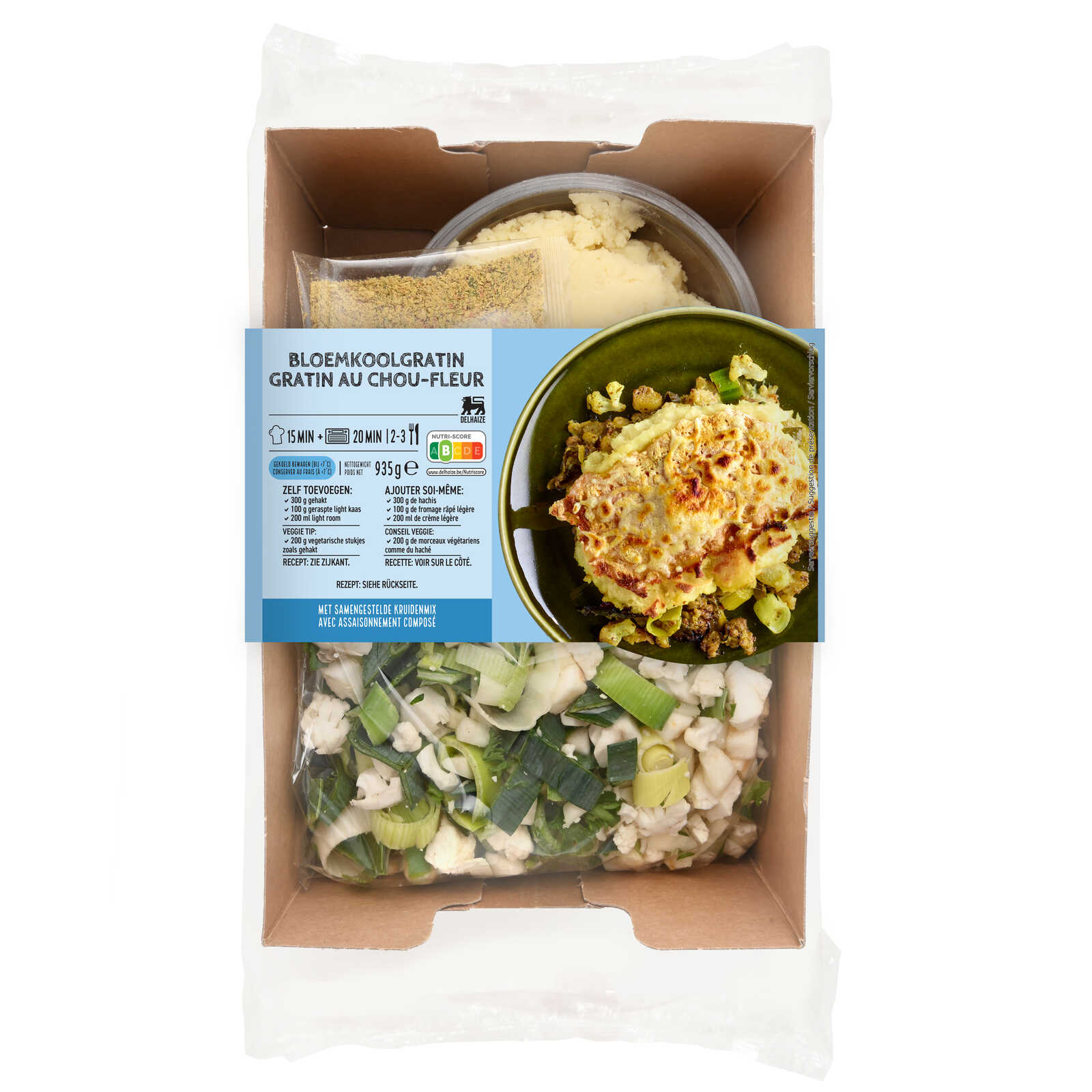 Delhaize Maaltijdbox | Bloemkoolgratin