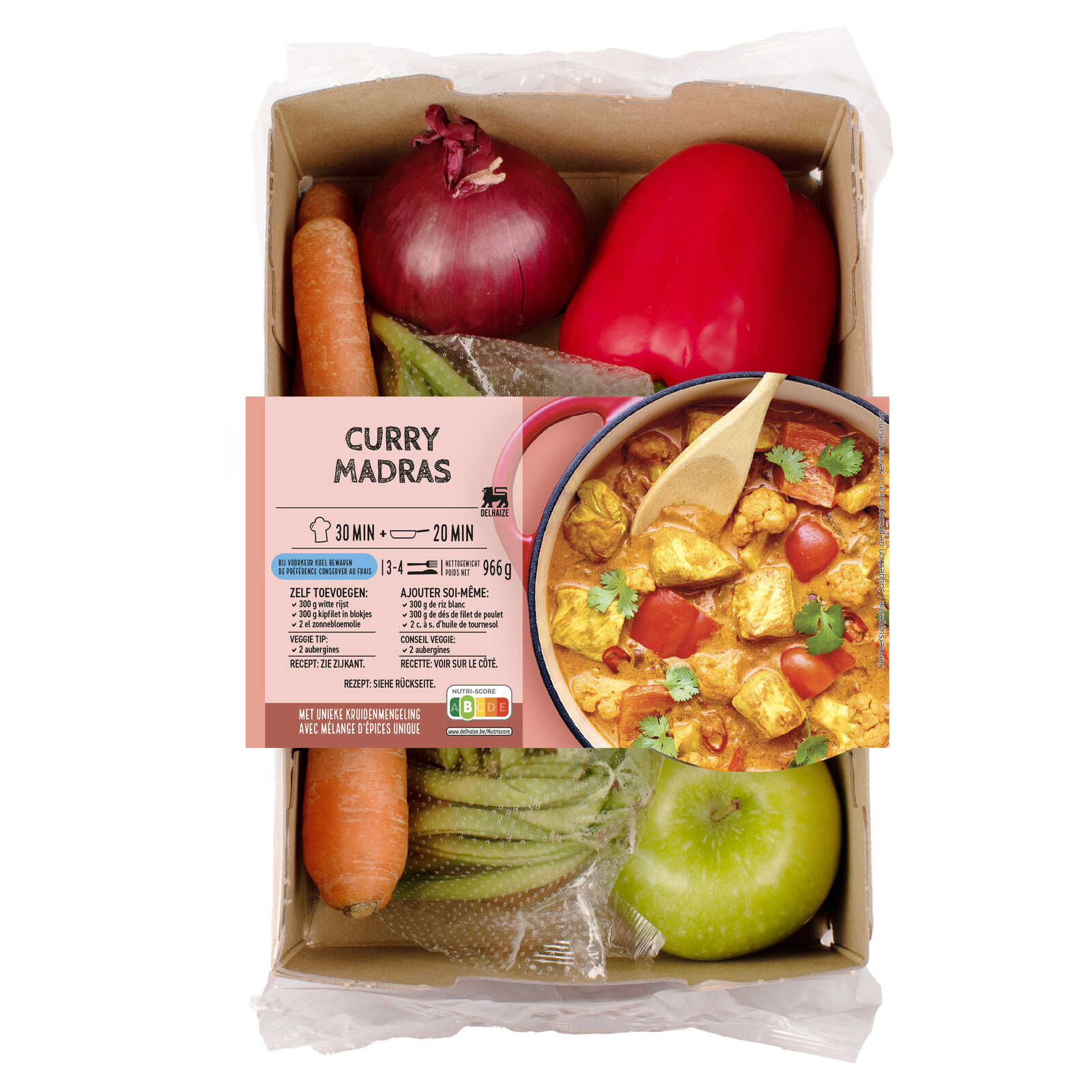 Delhaize Maaltijdbox | Kip curry