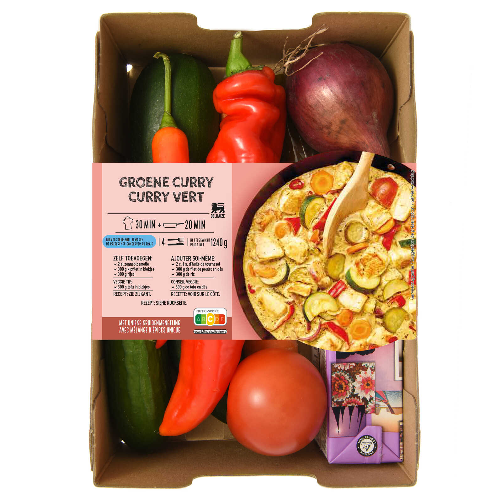 Delhaize Maaltijdbox | Groene curry