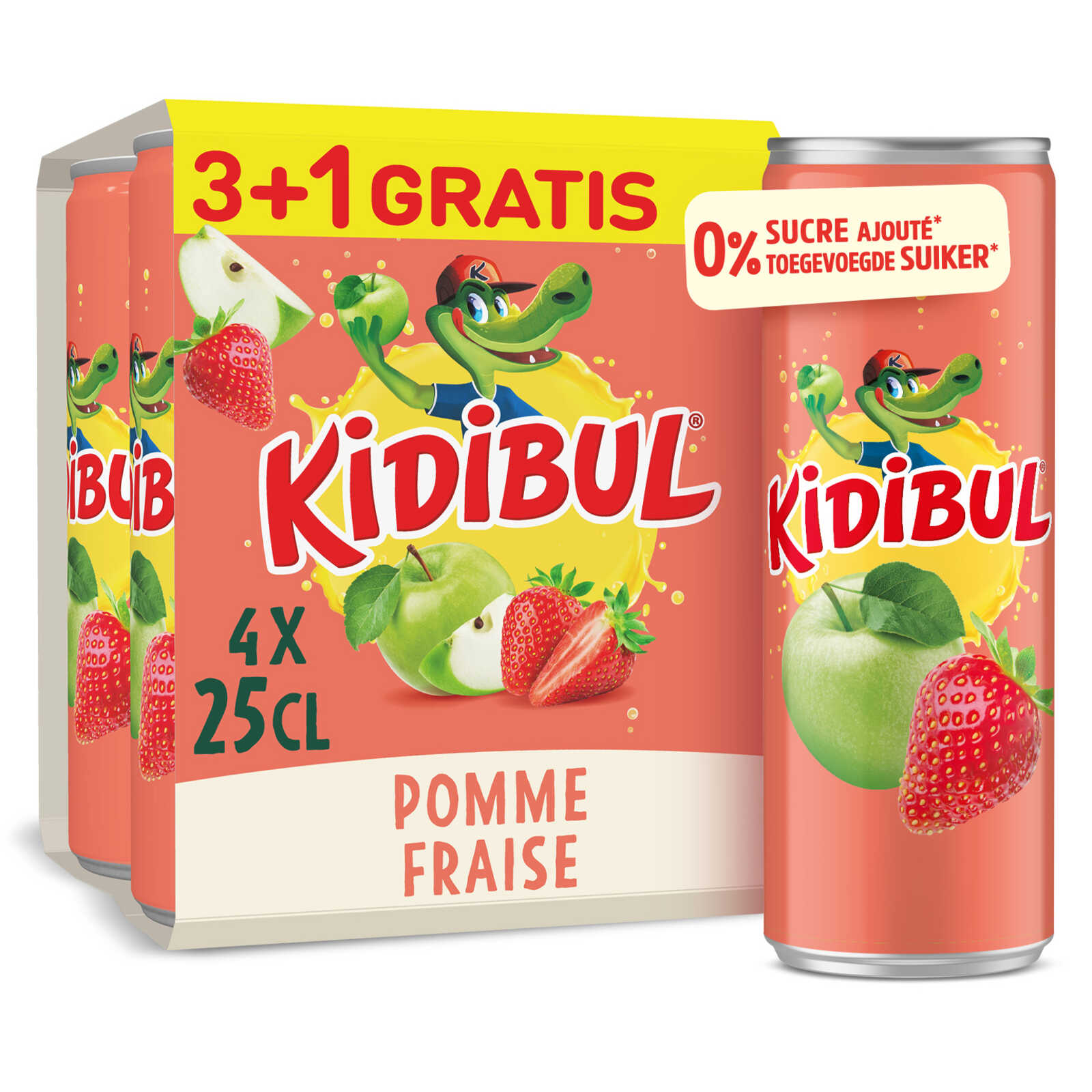 Kidibul Appel | Aardbei | 3+1gr