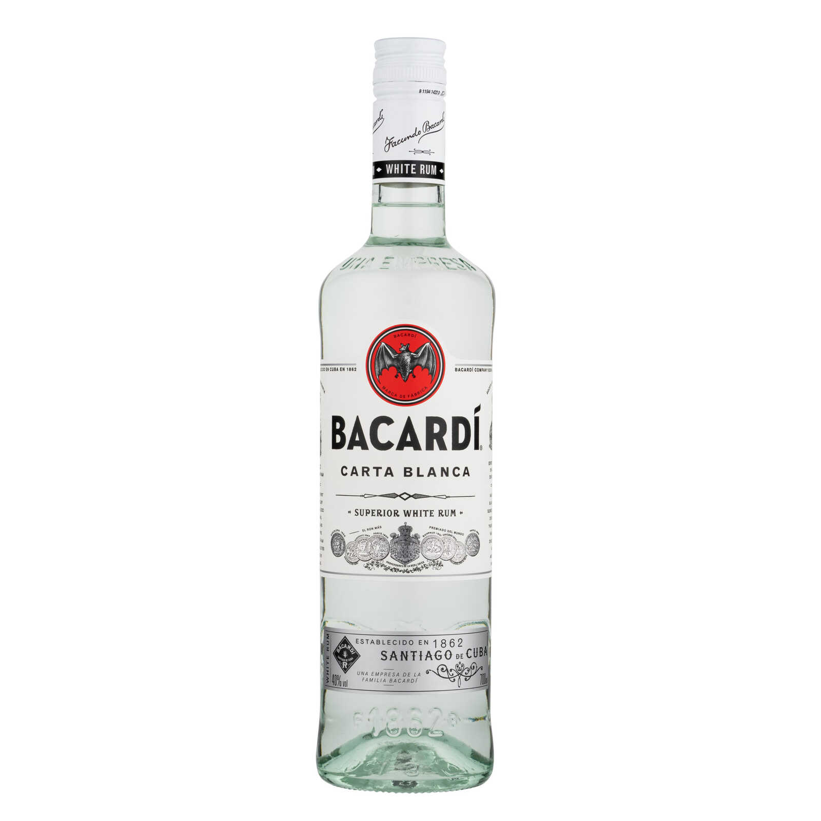 Bacardi Rum | Wit | Carta Blanca | 37.5% ALC.