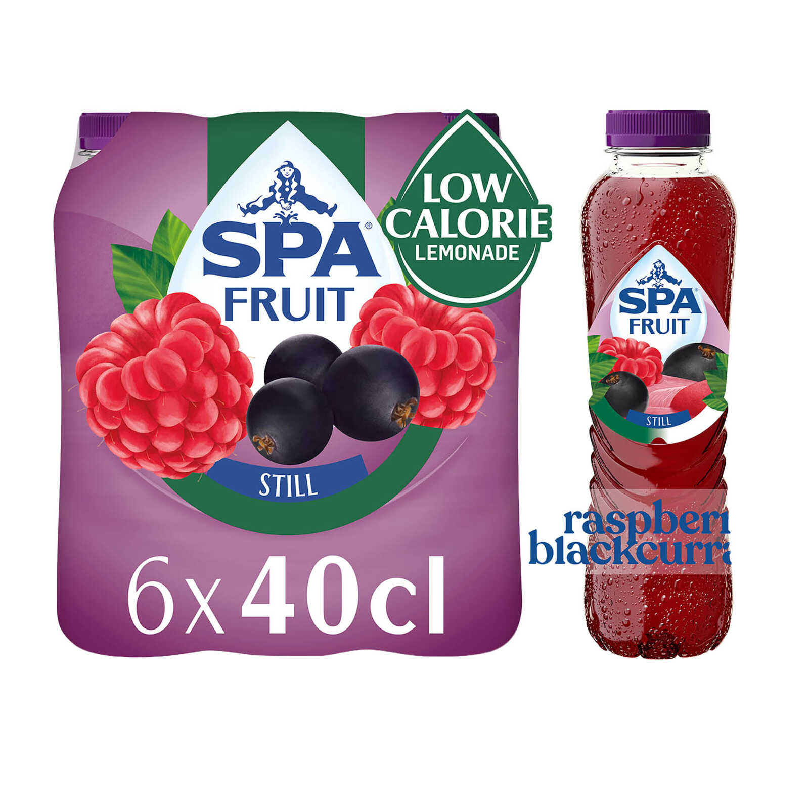 Spa Fruitlimonade | Plat | Framboos Zwarte Bes