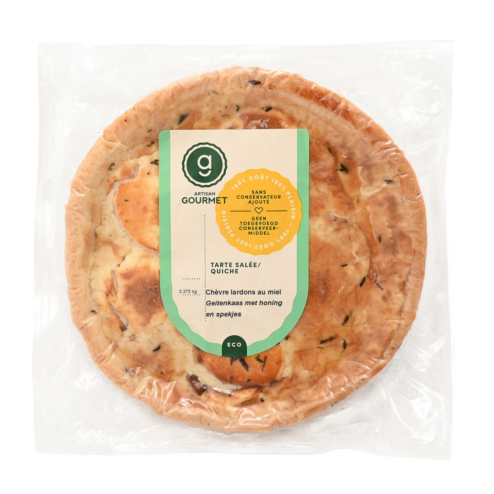 L'Artisan Gourmet Quiche | Geitenkaas | Honingspekjes