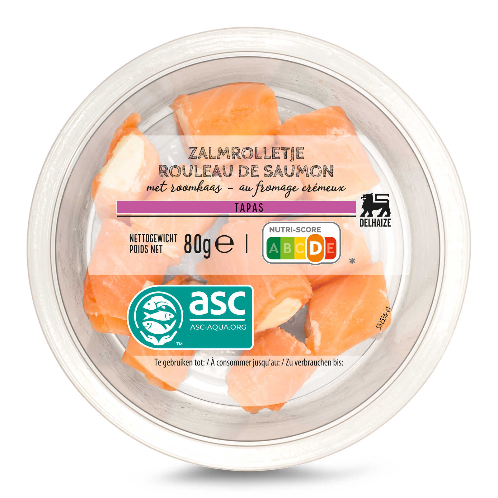 Delhaize Apero | Zalmrol | Roomkaas