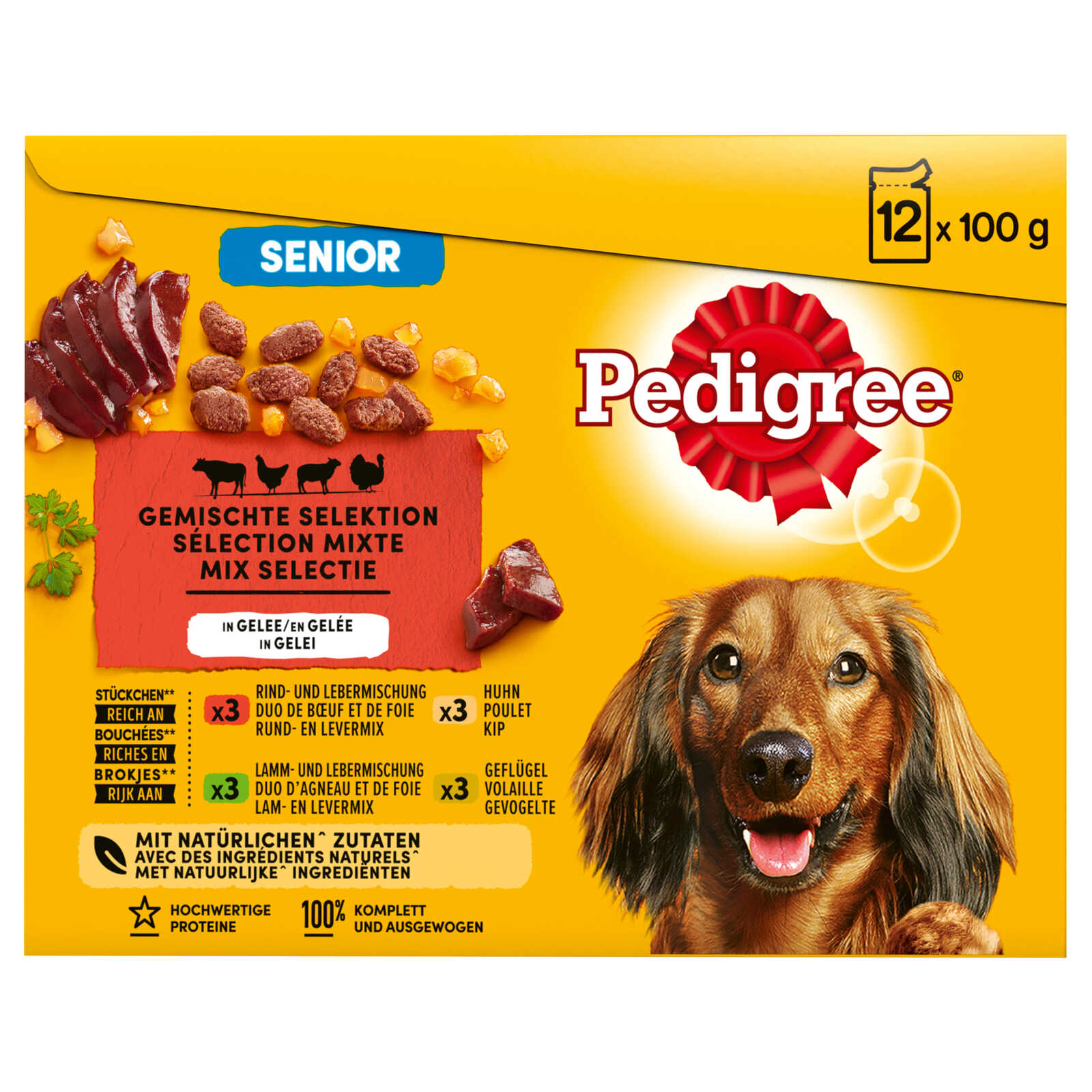 Pedigree Hondenvoeding | Gelei | Senior | Mix vlees