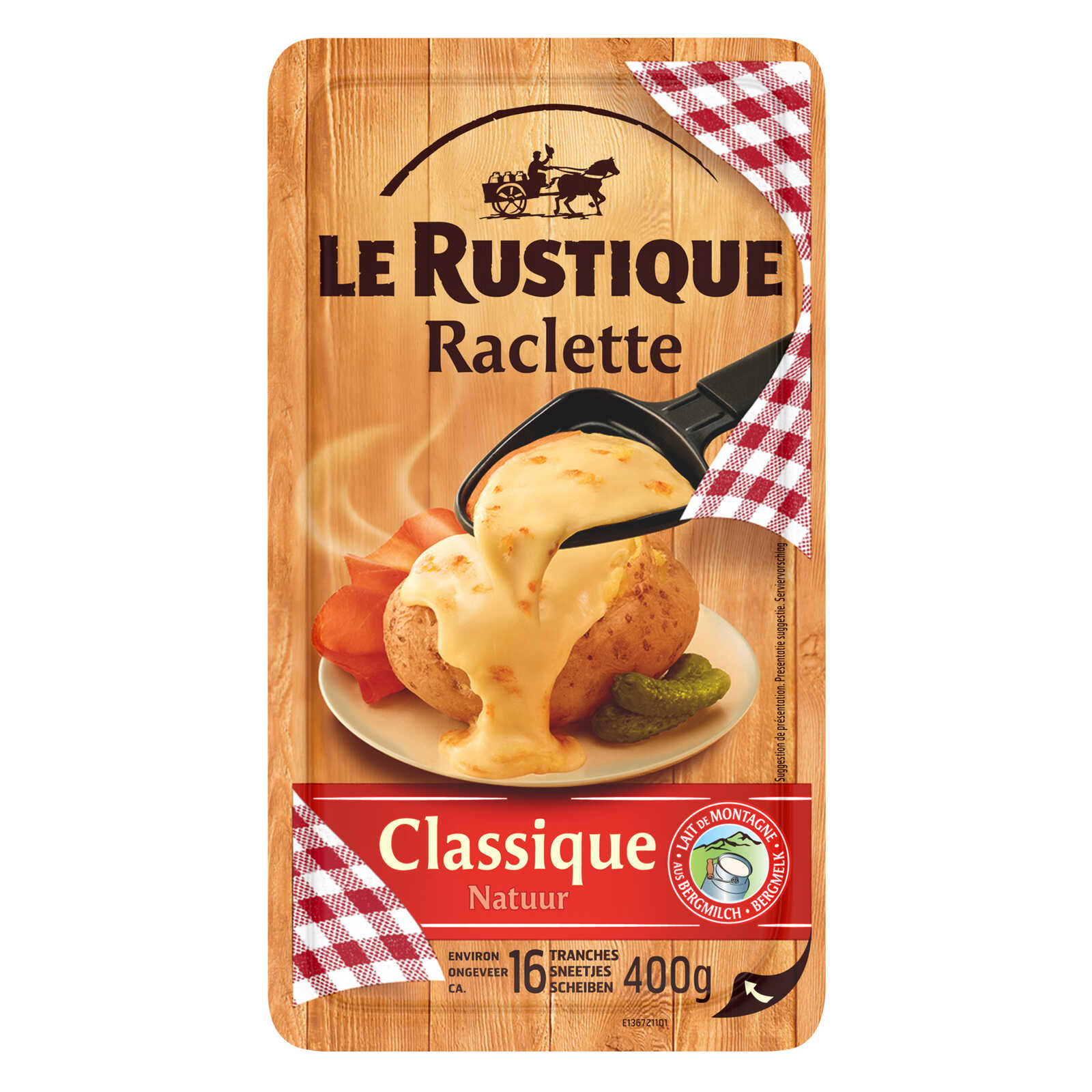 Le Rustique Raclette natuur