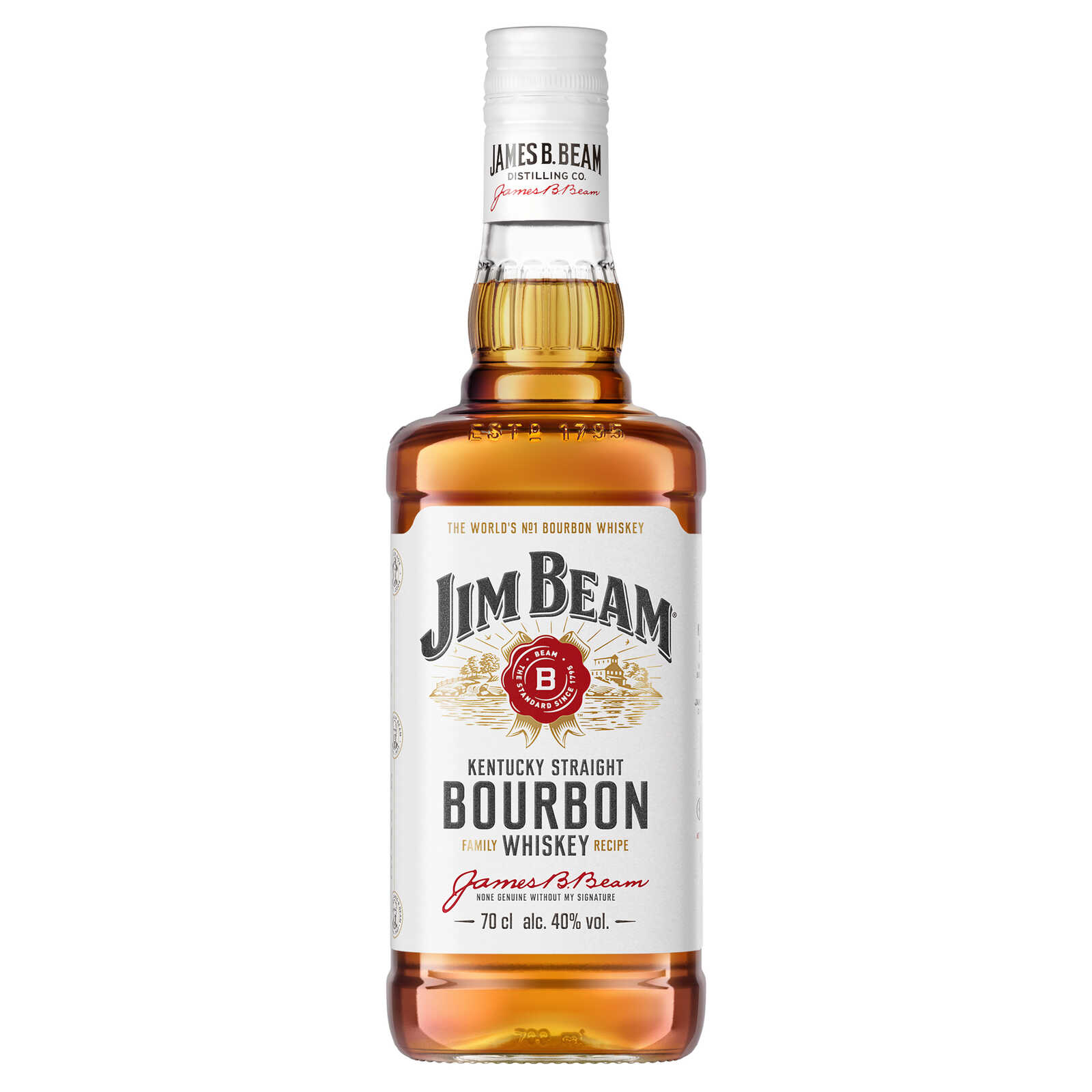 Jim Beam Bourbon uit Kentucky | Wit | Alc. 40% vol.