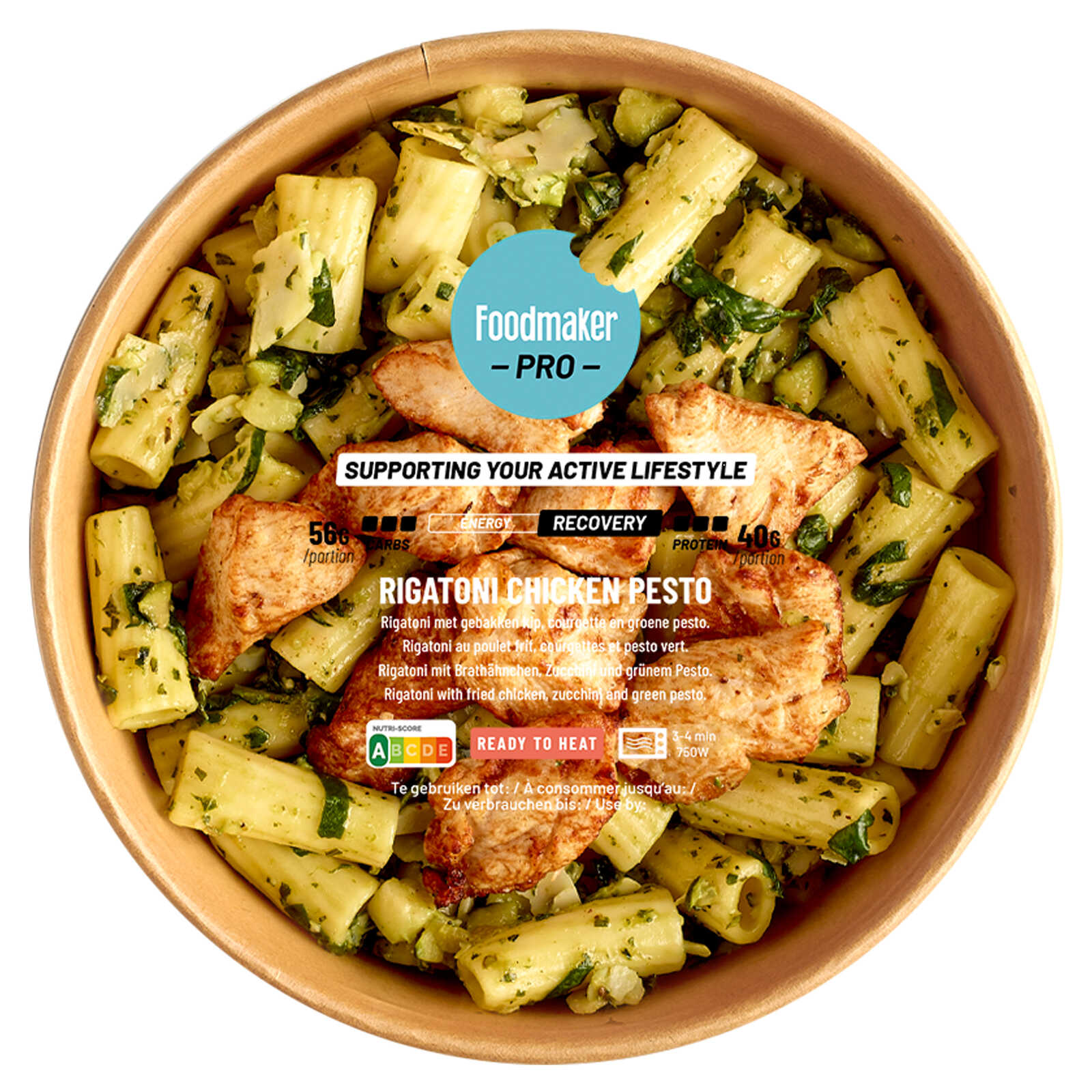 Foodmaker Rigatoni | Kip | Pesto