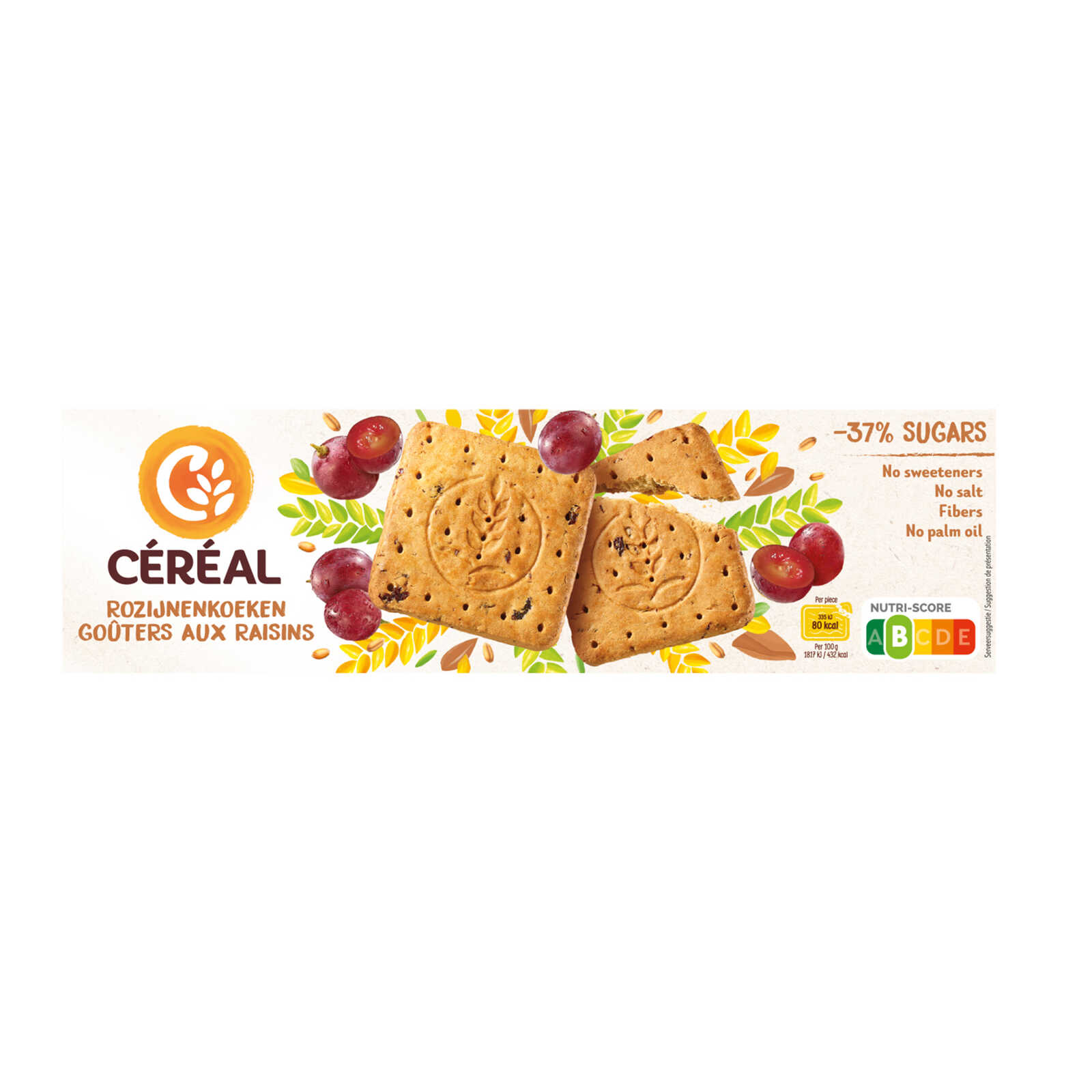 Céréal Control+ | Rozijnenkoekjes | Zoutarm