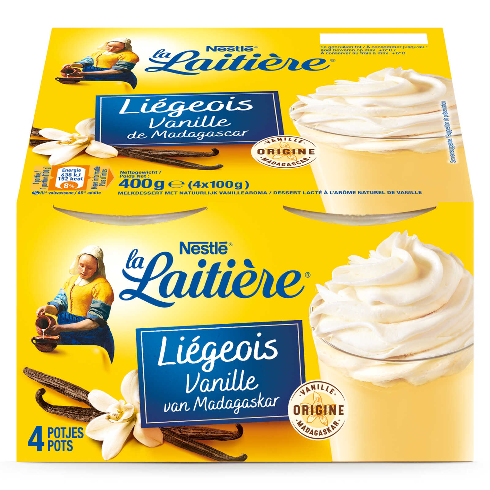 La Laitière Liégeois | Vanille